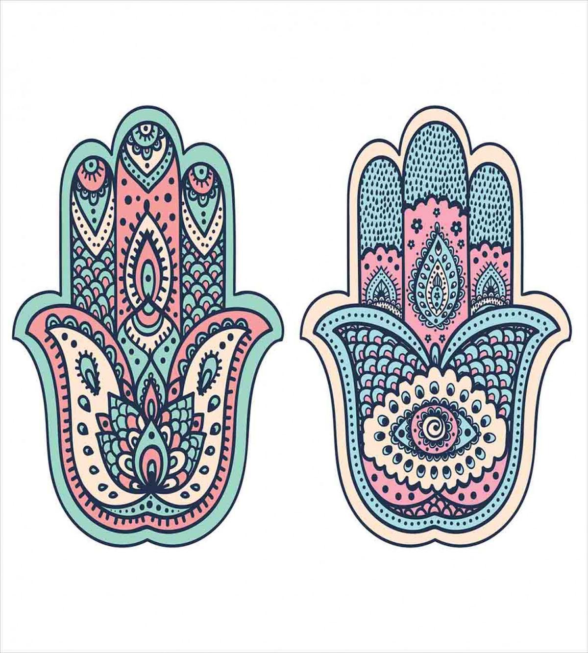 Boho Evil Eye Lotus — Pattern