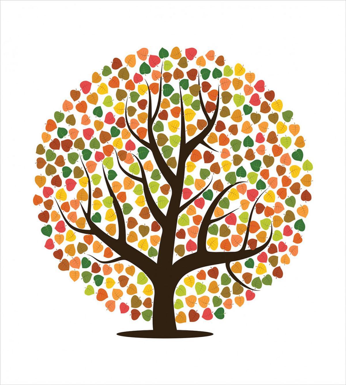 Autumn Season Foilage Design — Pattern