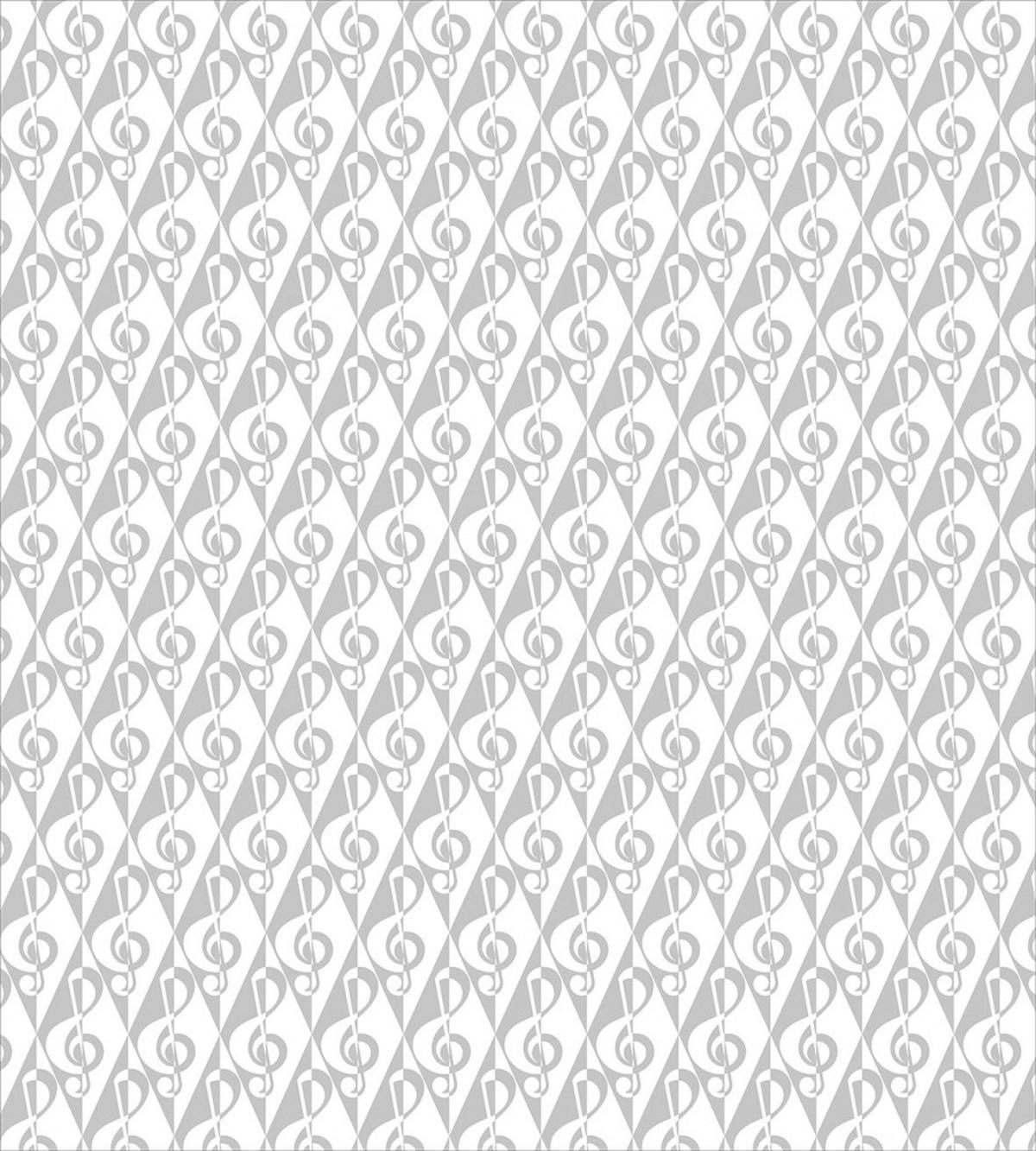 Simple Monochrome Treble Clef — Pattern