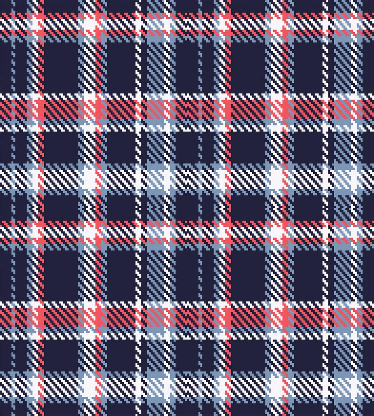 Retro Plaid Mosaic — Pattern