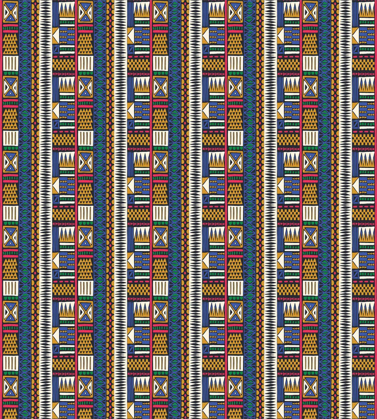 Tribal Motifs Vibrant Colors — Pattern