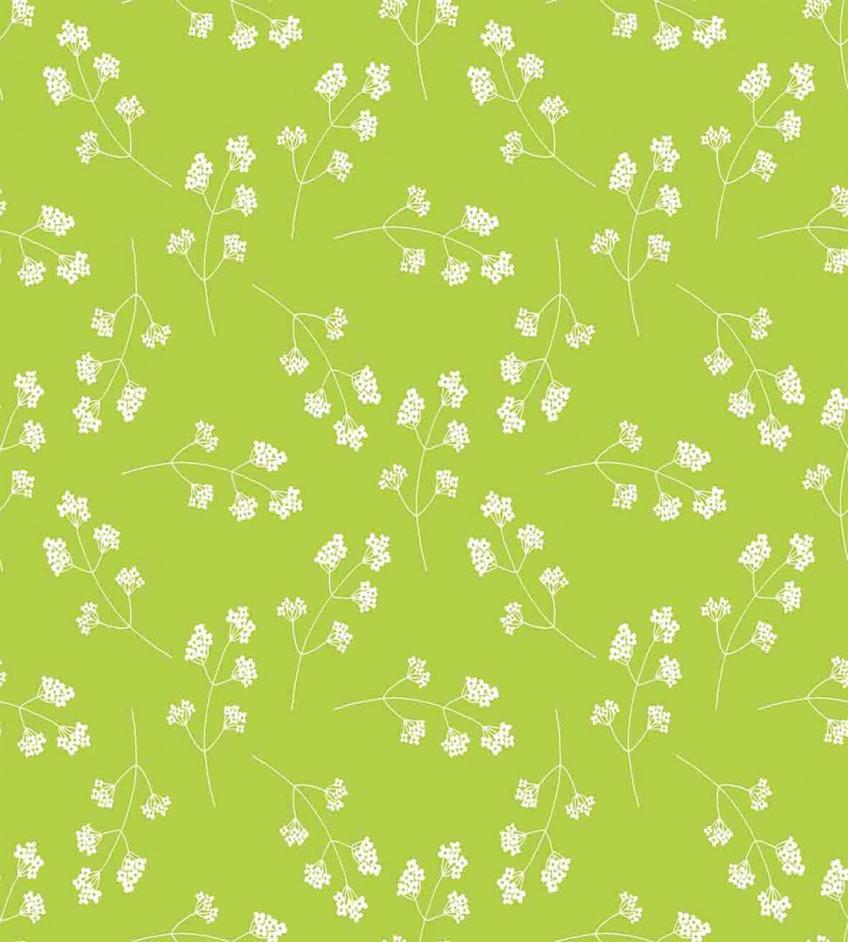 Blooming Flower Silhouettes — Pattern