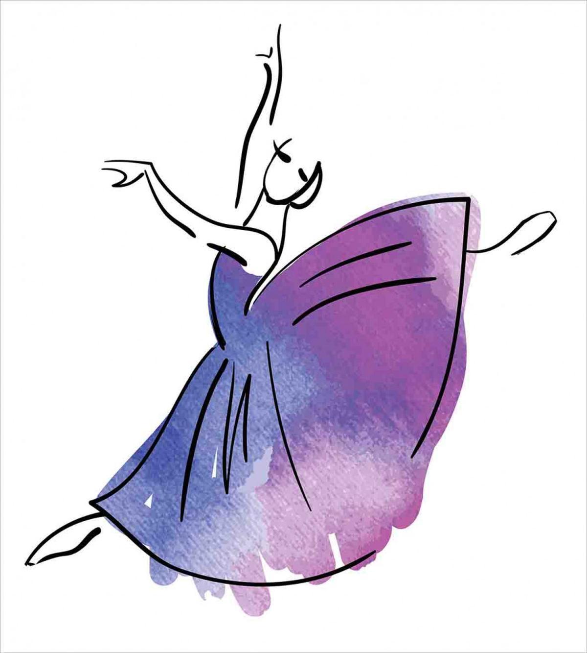 Doodle Style Ballerina — Pattern