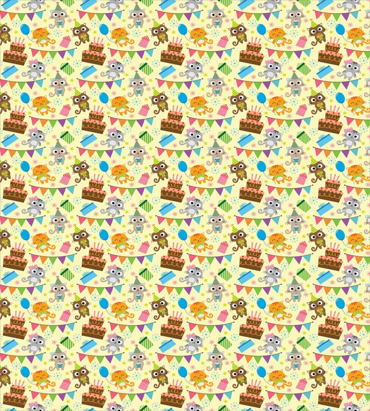 Cartoon Party Cats — Pattern