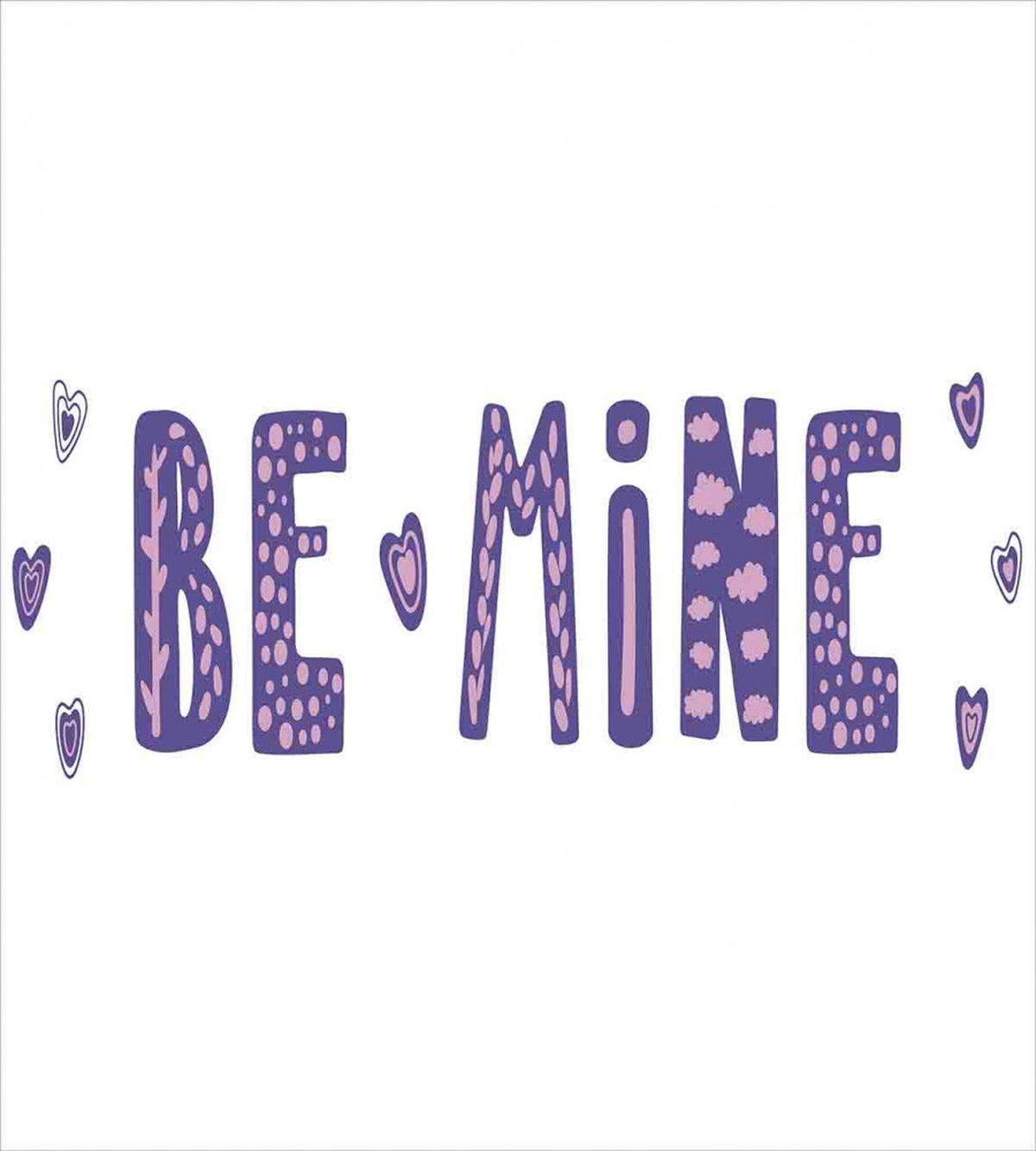 Typographic Text and Hearts — Pattern
