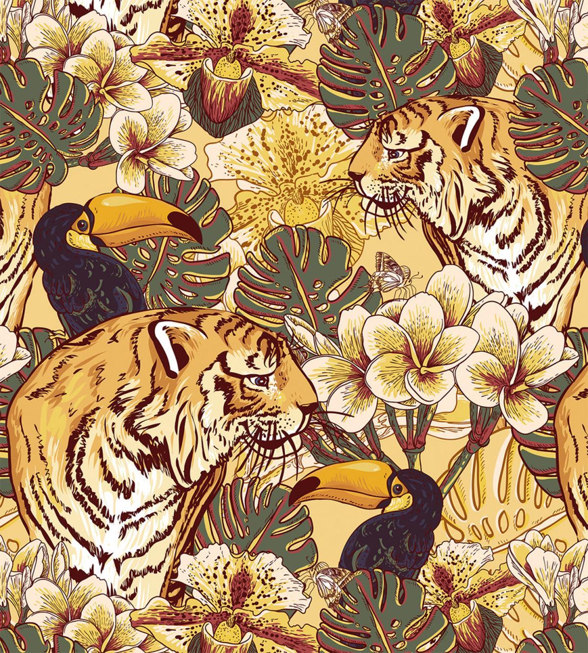 Tropical Bengal Toucan — Pattern