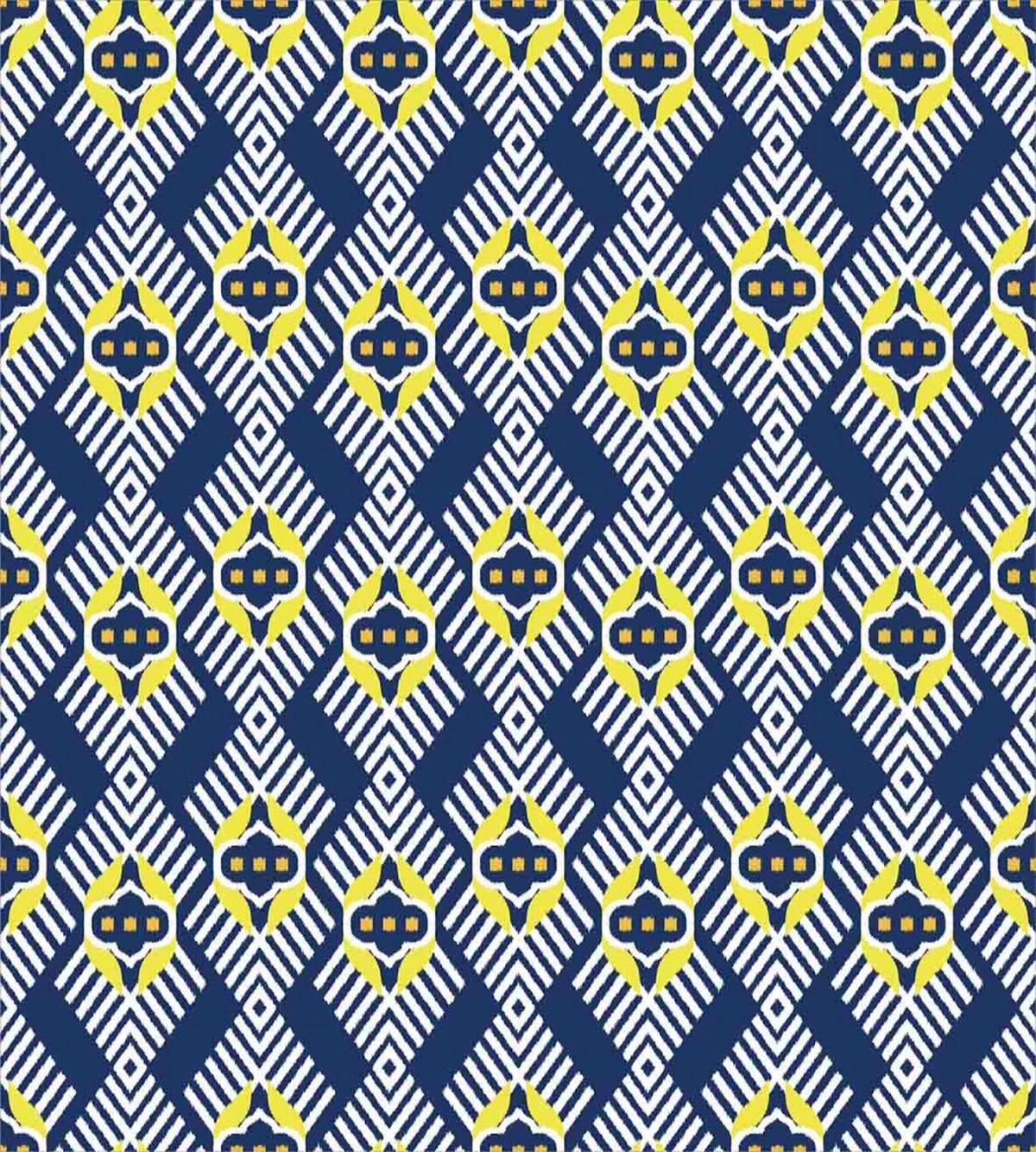 Abstract Florals and Zig Zag — Pattern