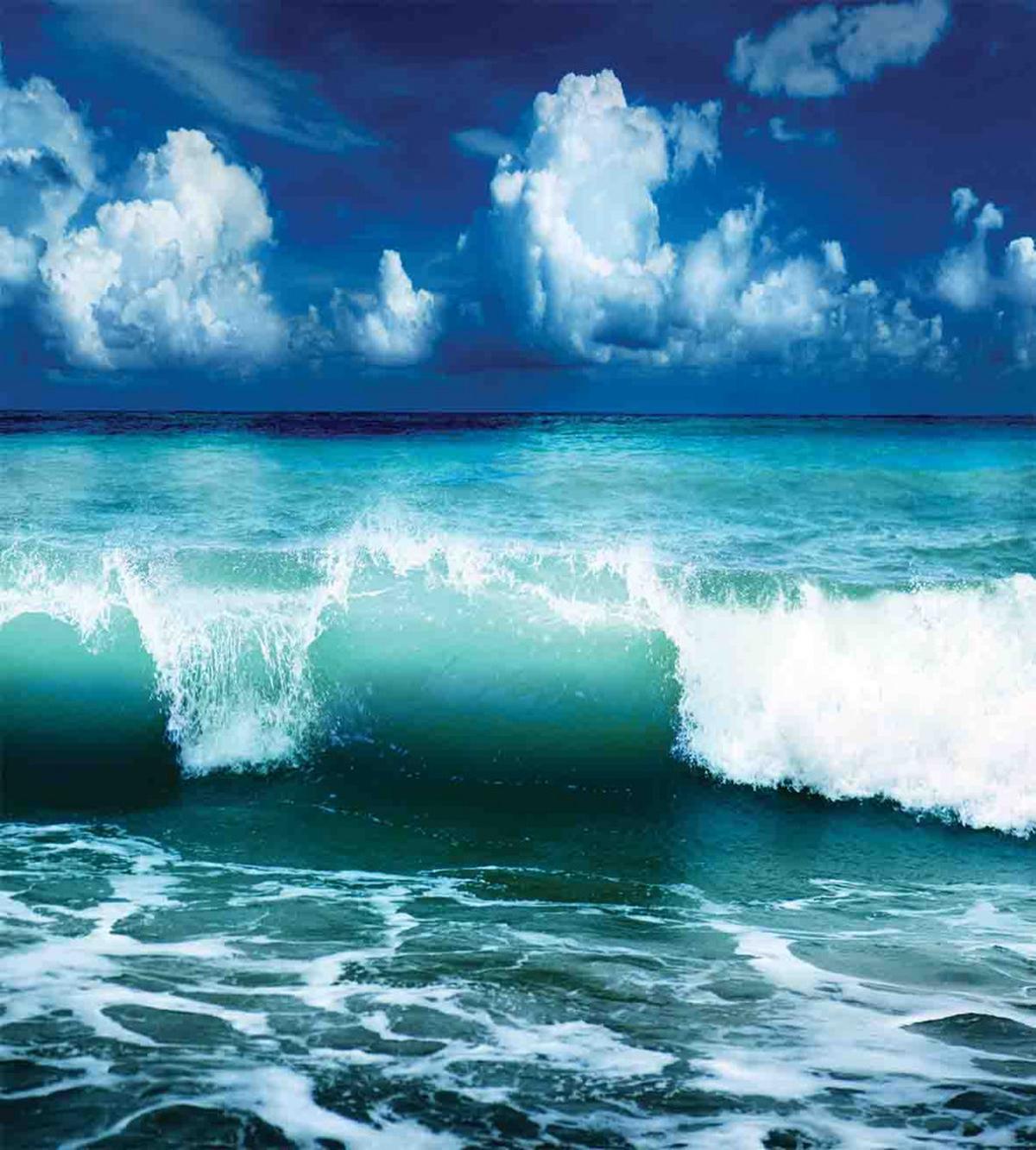 Caribbean Seascape Waves — Pattern