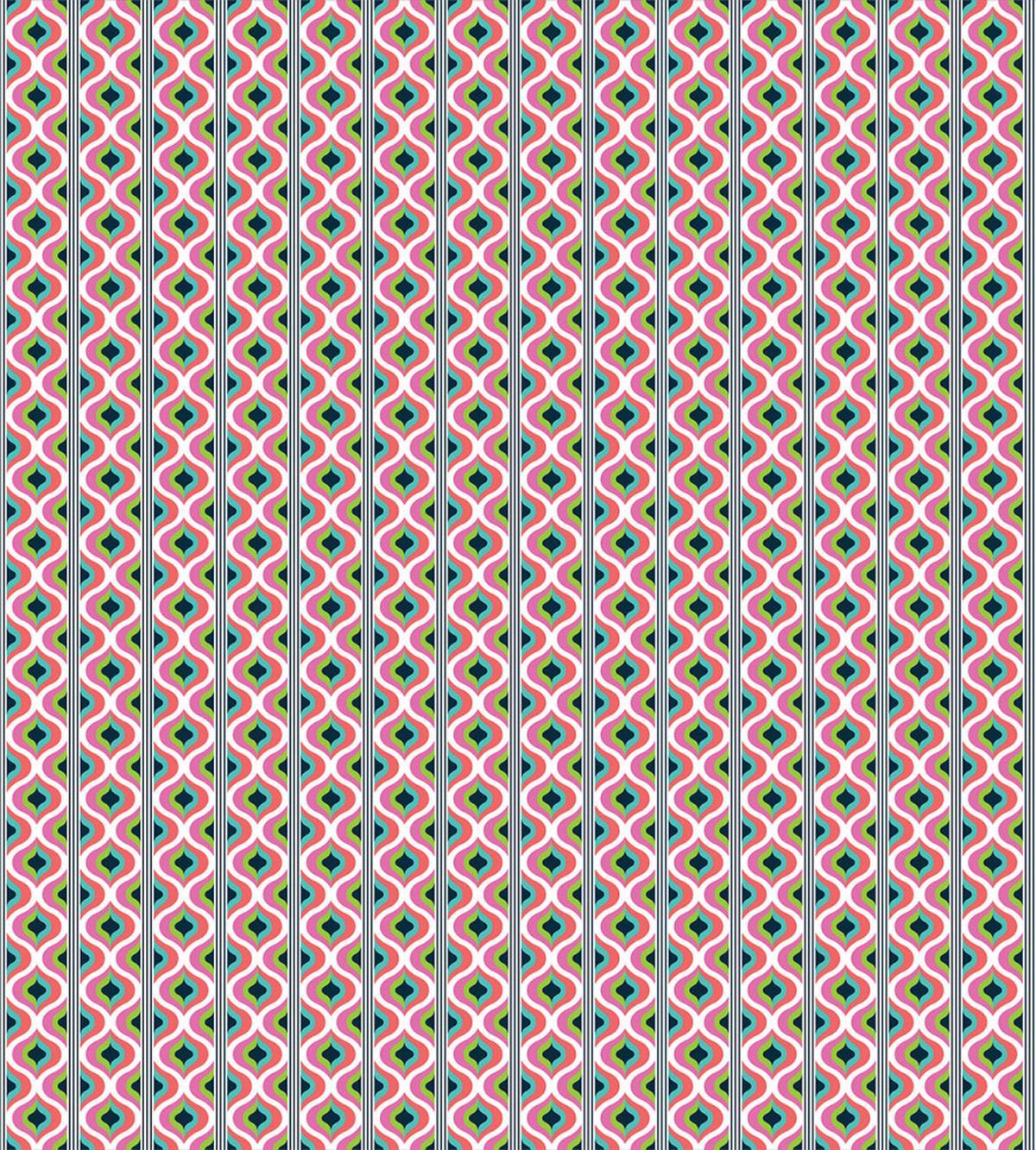 Retro Look Abstract Motif Art — Pattern