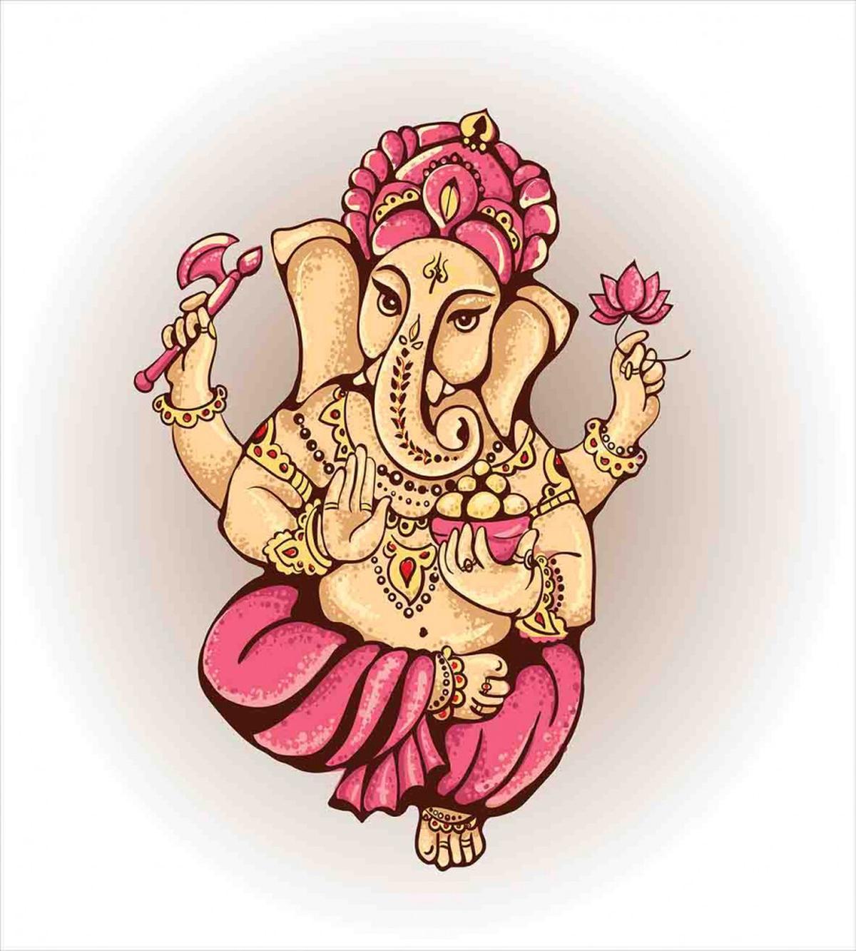 Bohemian Elephant Lotus — Pattern