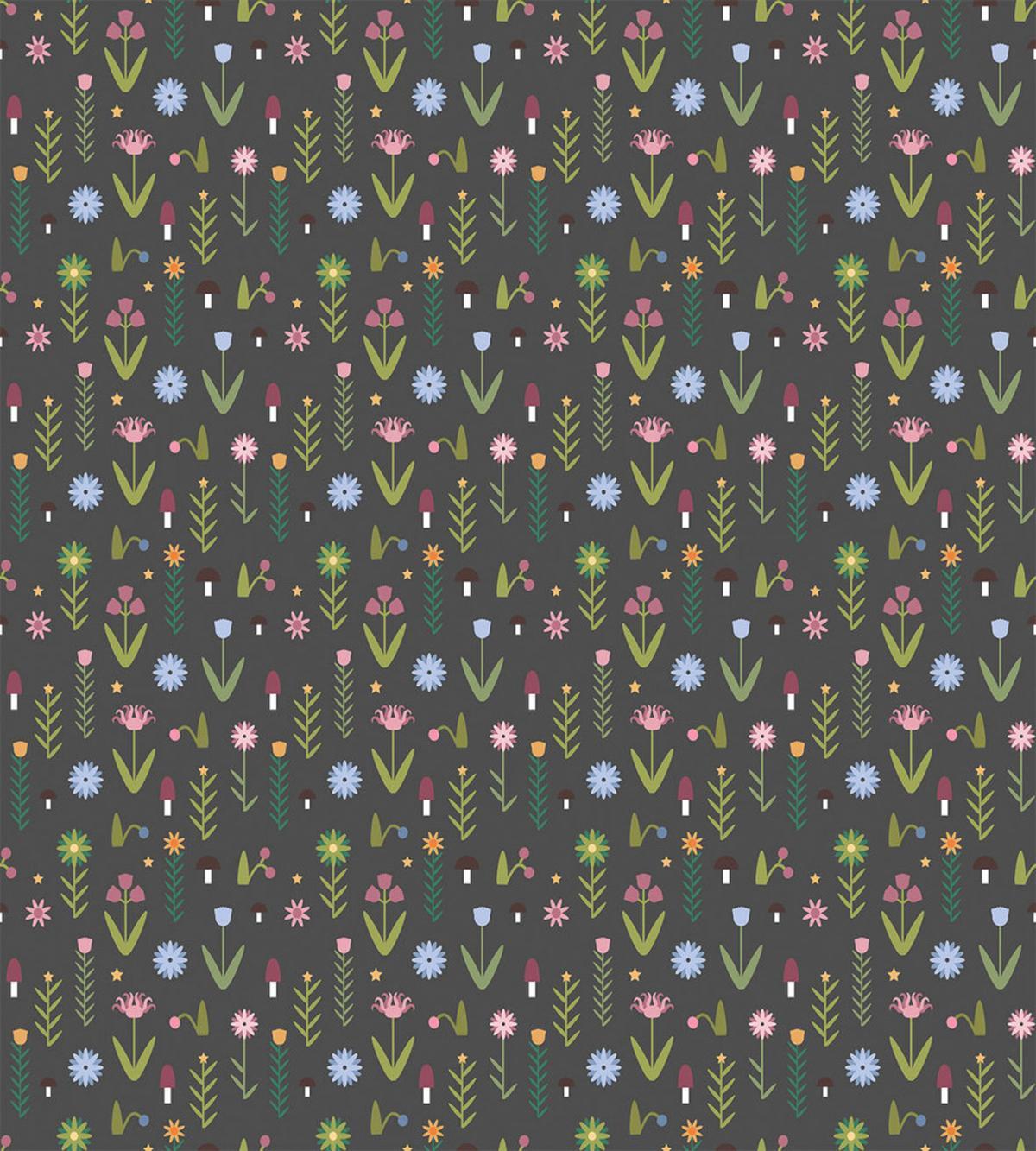 Minimal Cartoon Flowers — Pattern