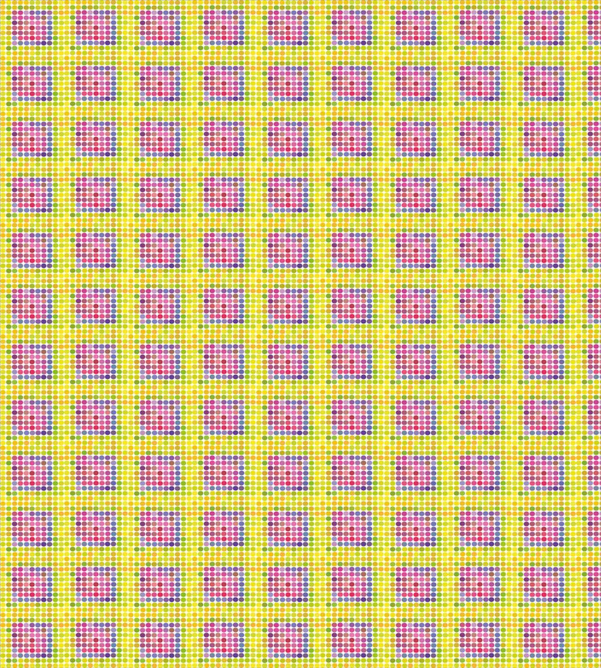 Vivid Symmetric Rounds — Pattern
