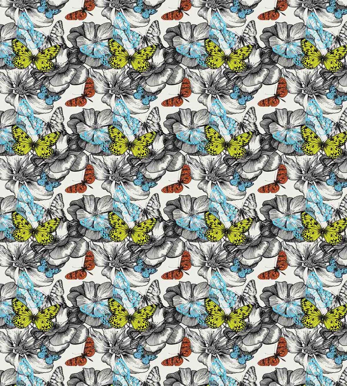 Blooms Roses Butterflies — Pattern