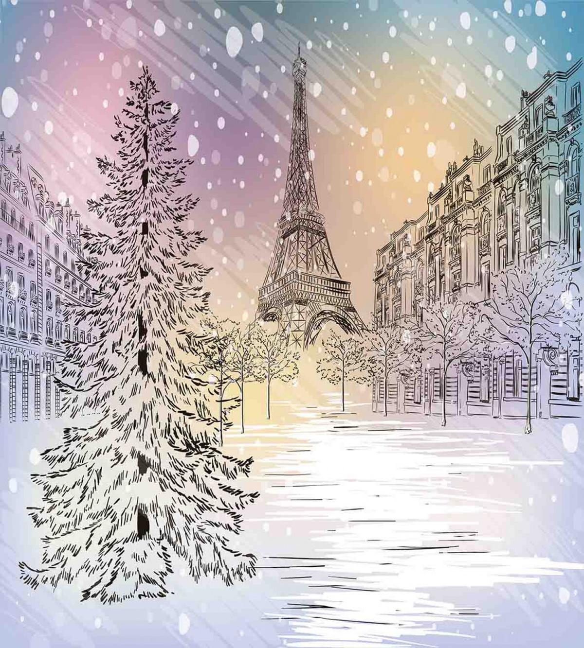 Winter Day at Paris — Pattern