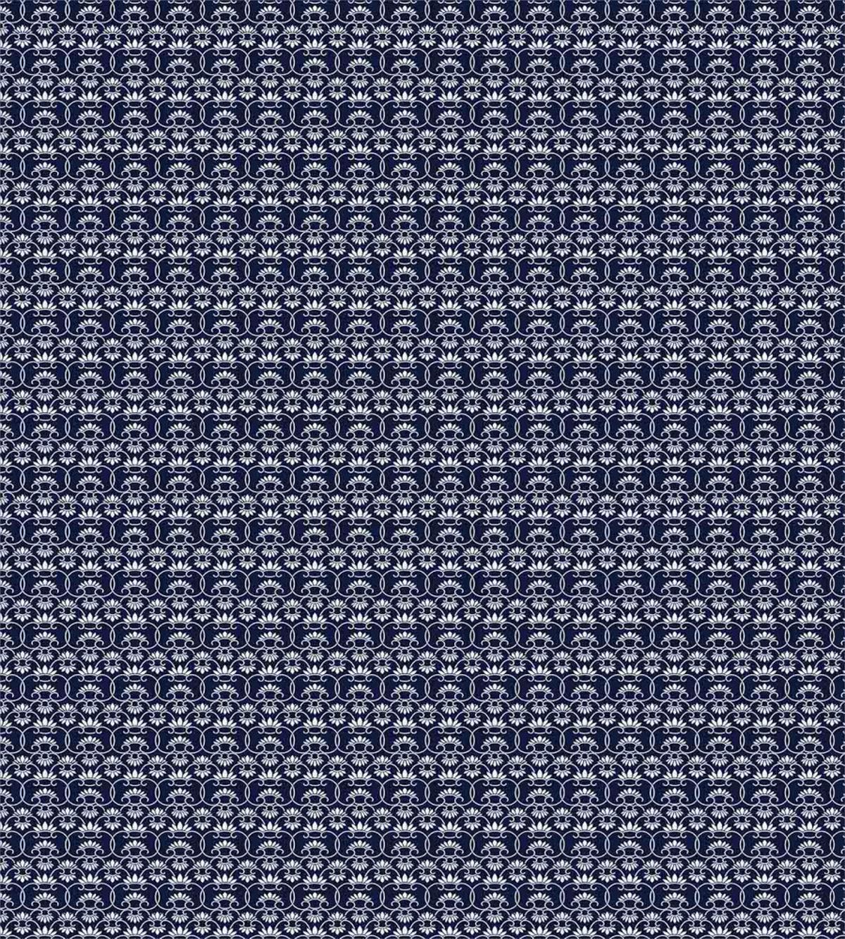 Curvy Floral Motif Tile — Pattern