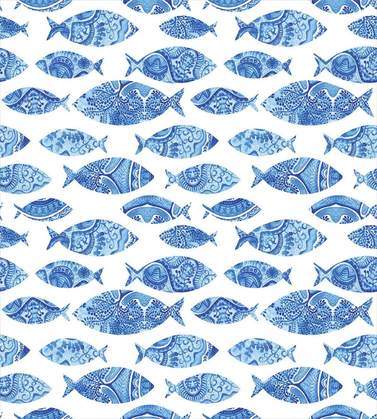 Watercolor Blue Patterns — Pattern