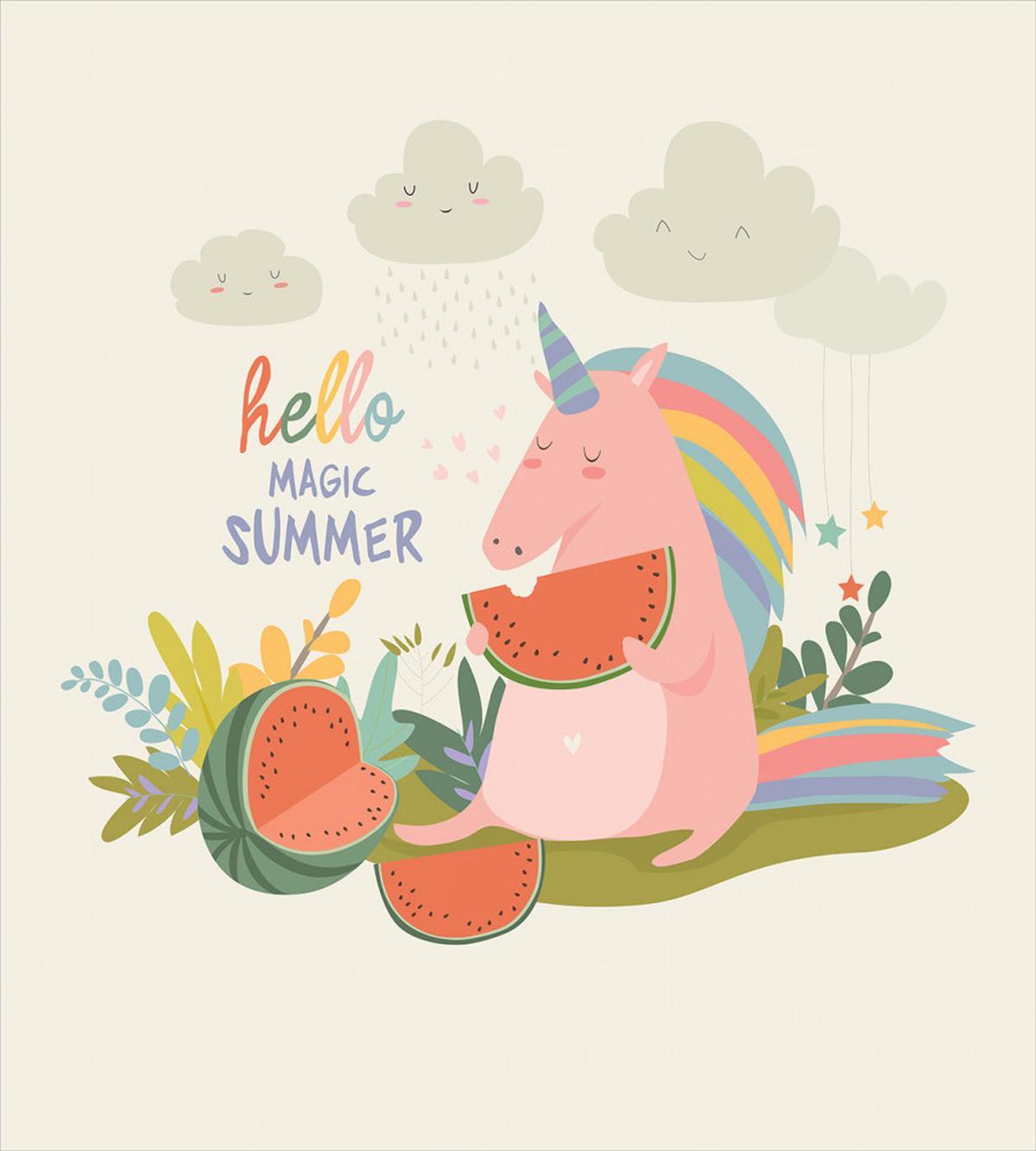 Summer Unicorn Watermelon — Pattern
