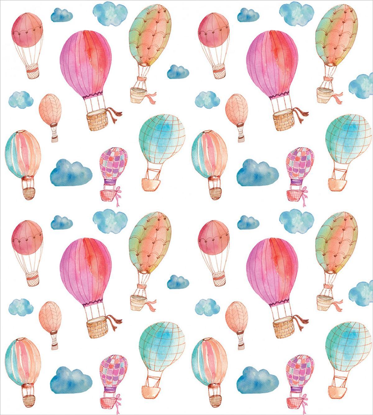 Air Balloons Clouds — Pattern