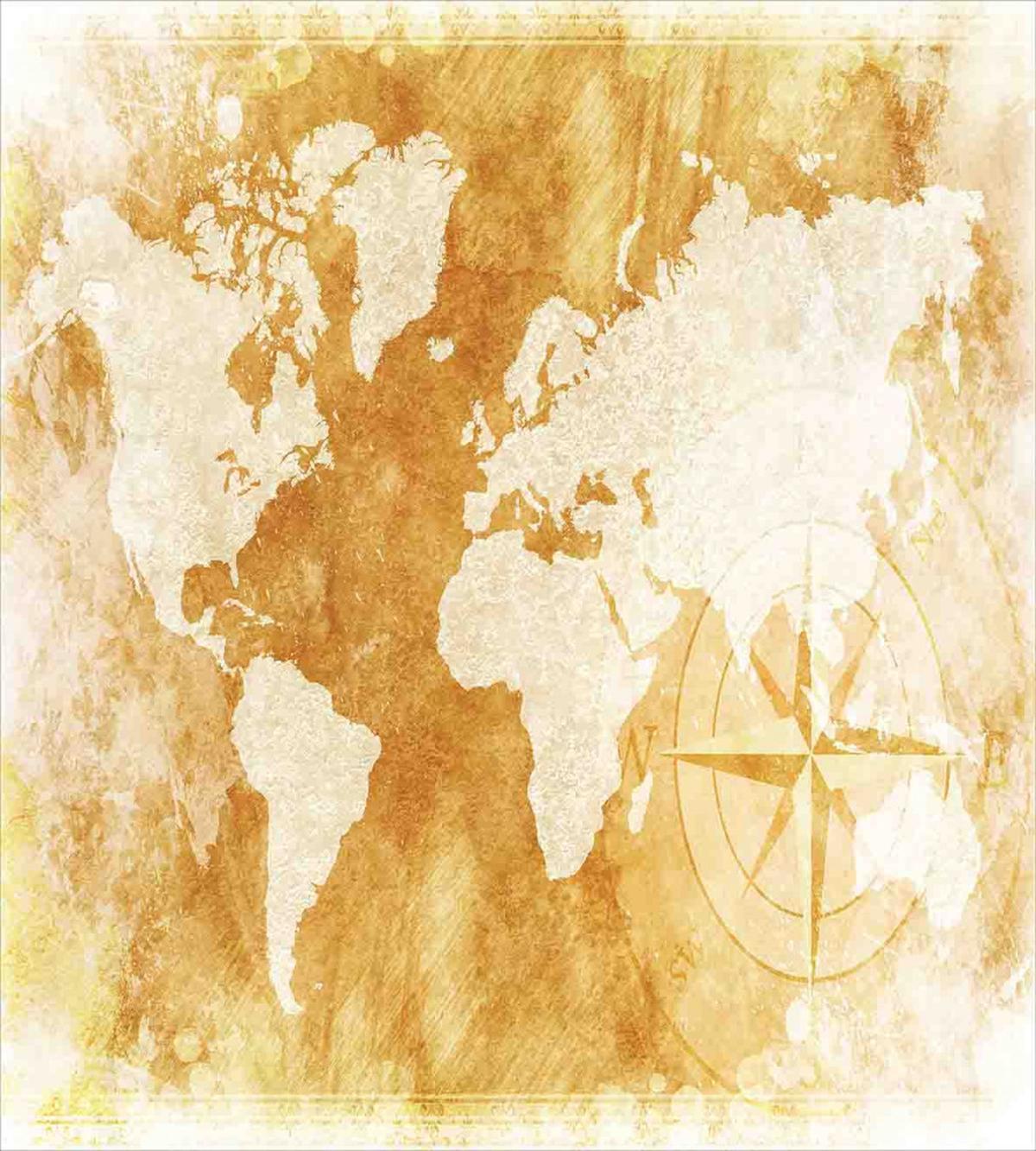 Old Fashioned World Map — Pattern