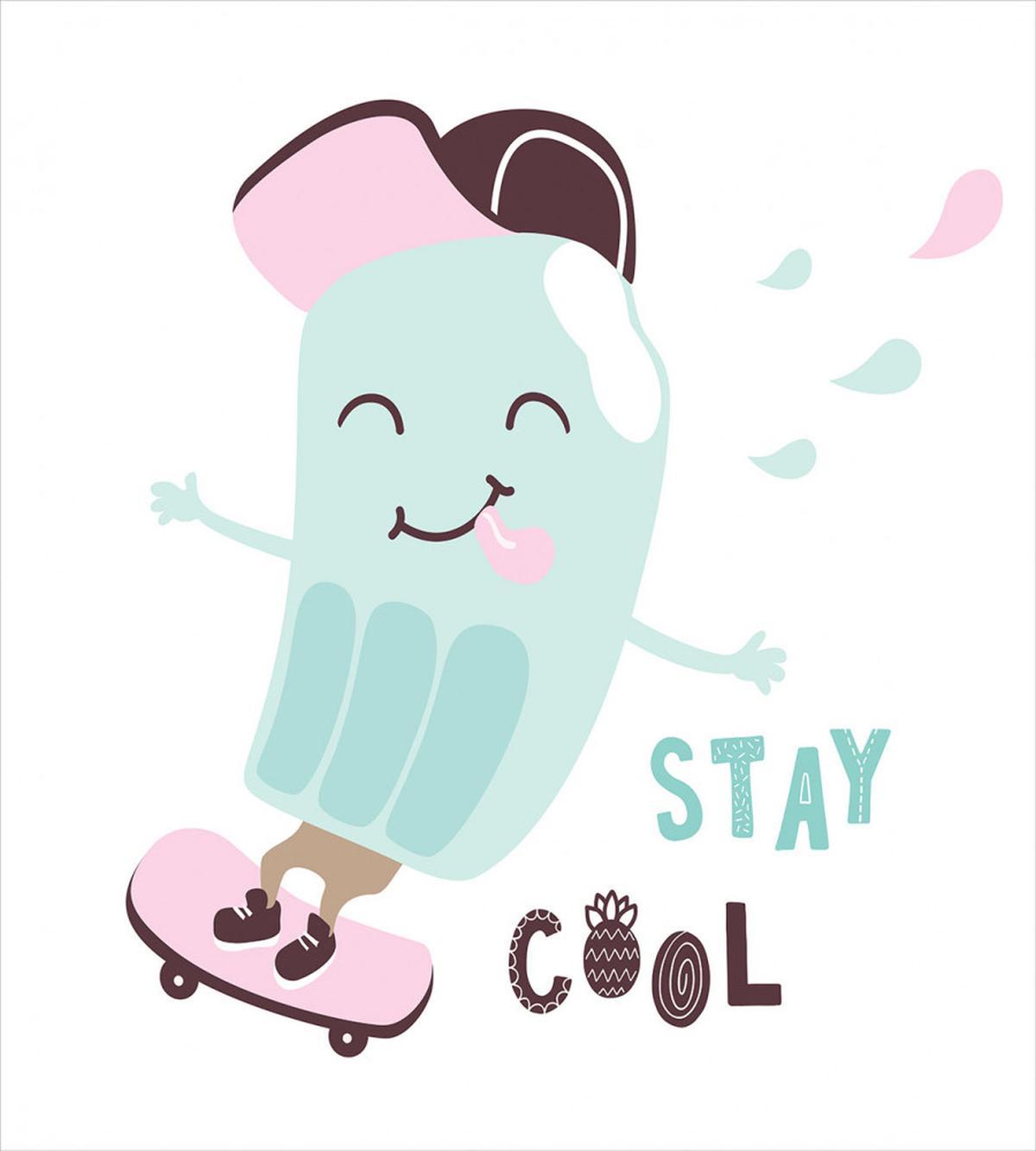 Funny Skateboard Popsicle — Pattern