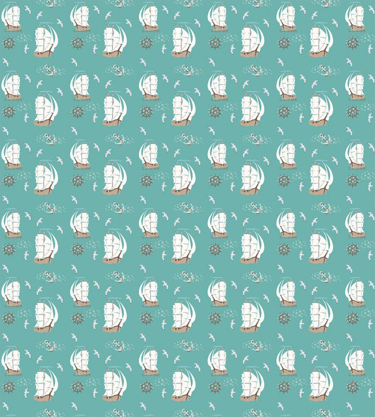 Pirate Ship Anchor Seagulls — Pattern