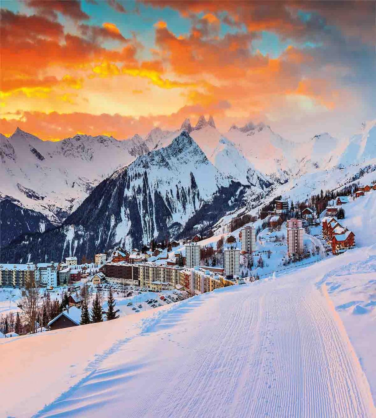 Winter Season Mountain — Pattern