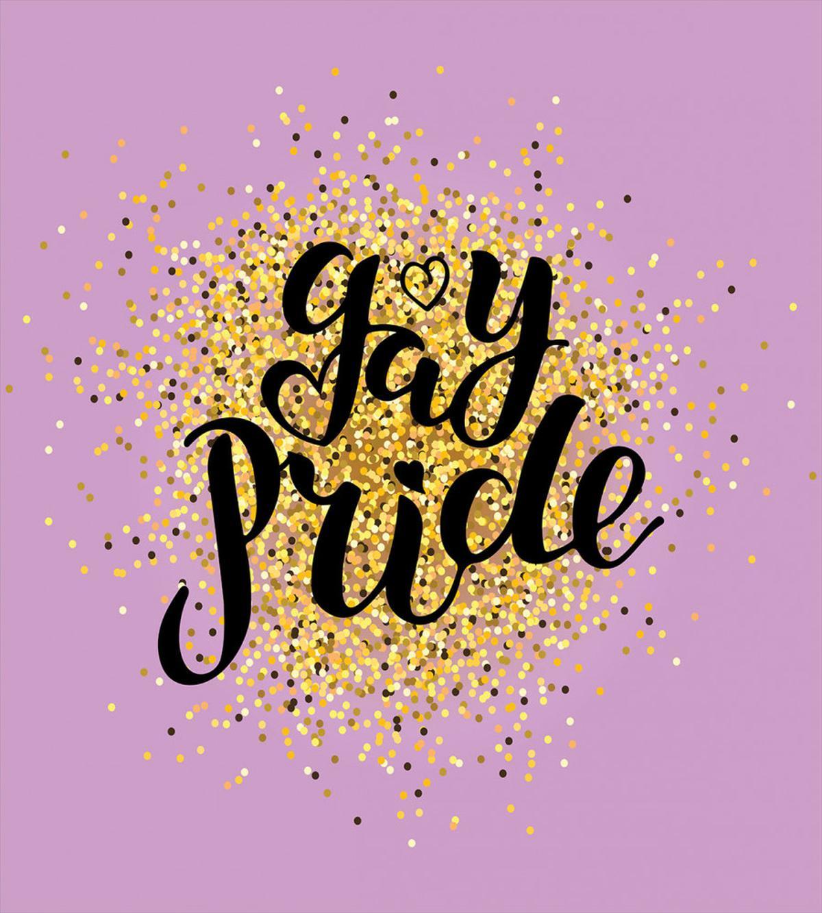Gay Pride Dots on Lilac — Pattern