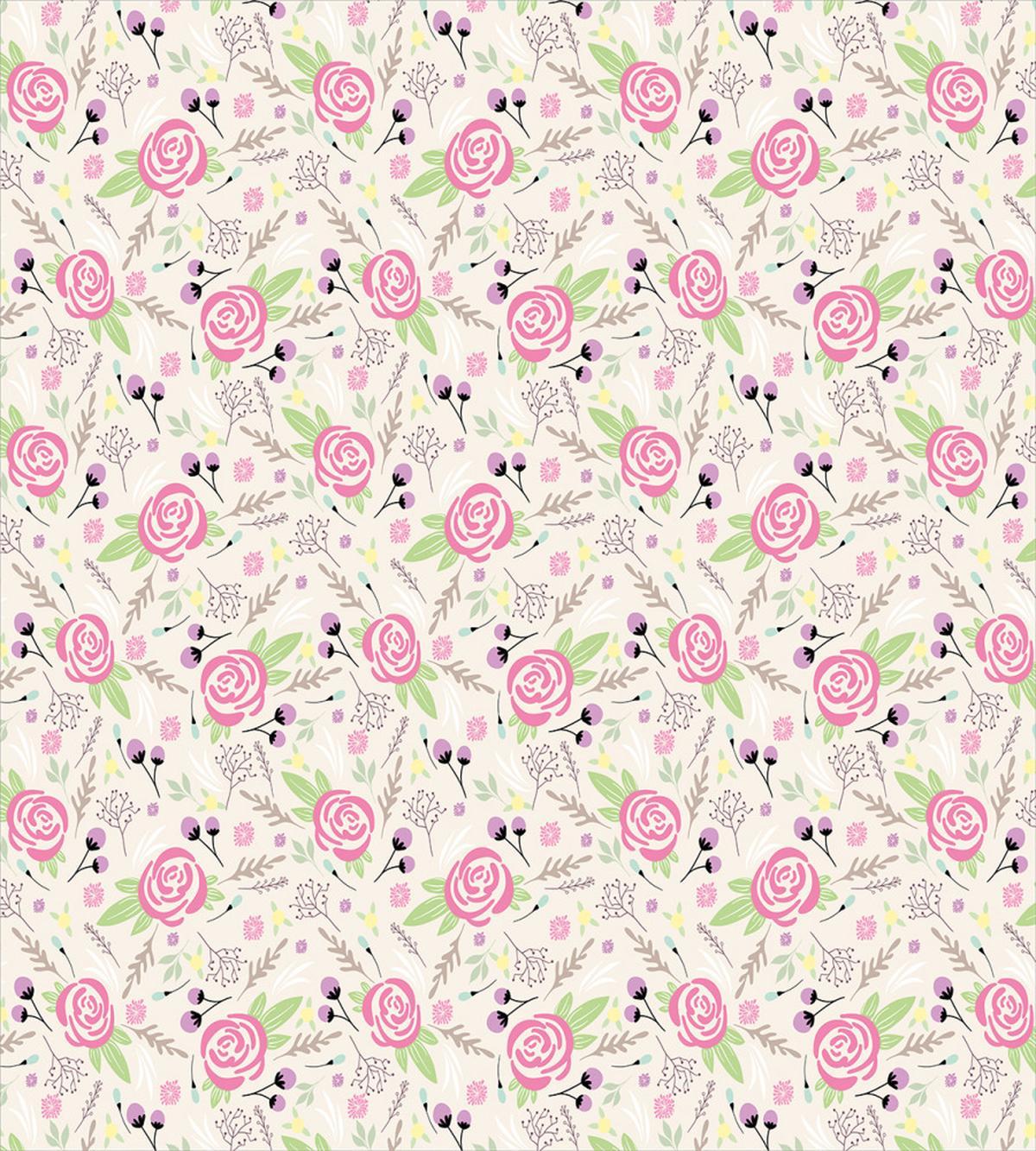 Rose Blooms Buds — Pattern