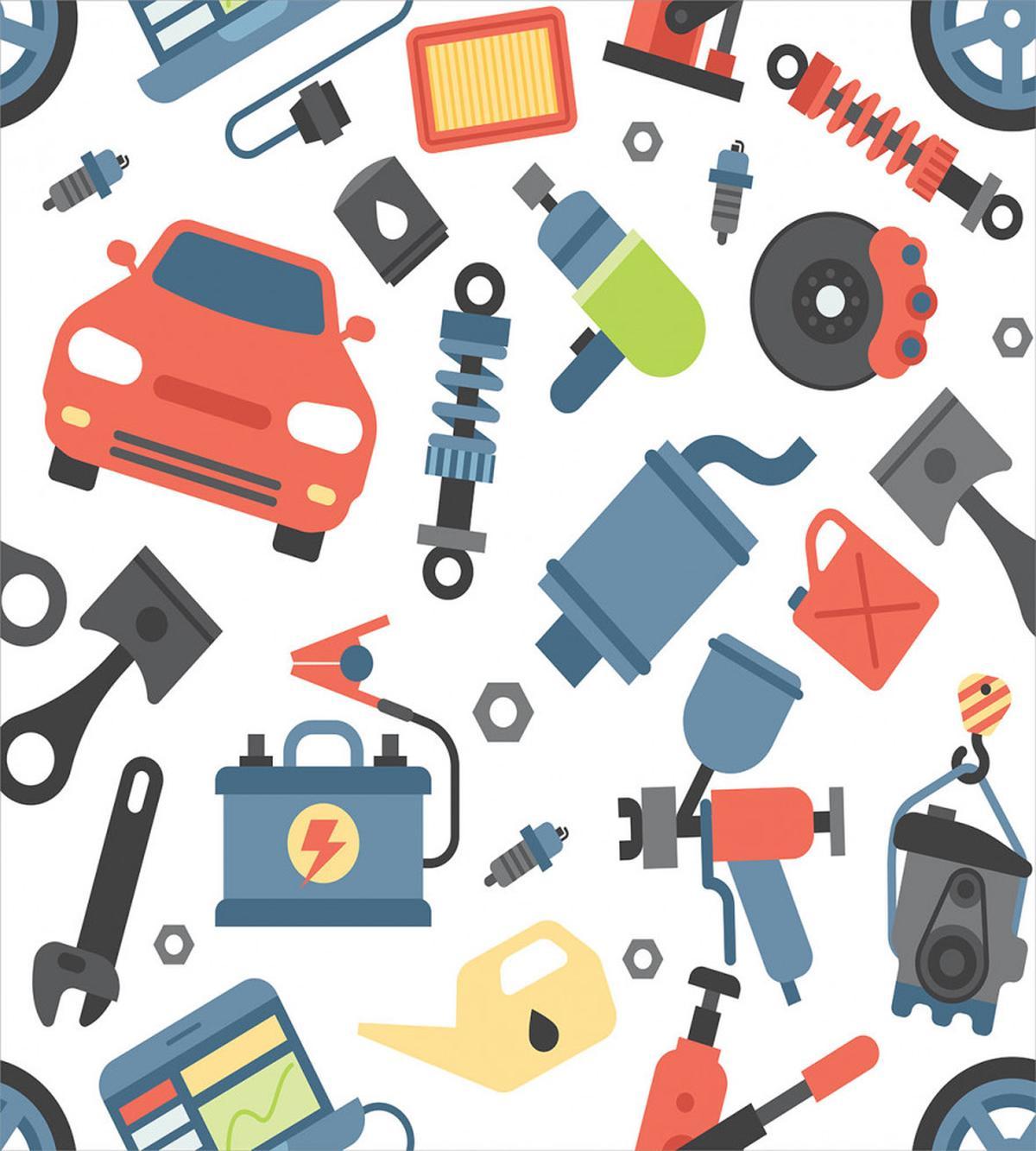 Car Repair Elements — Pattern