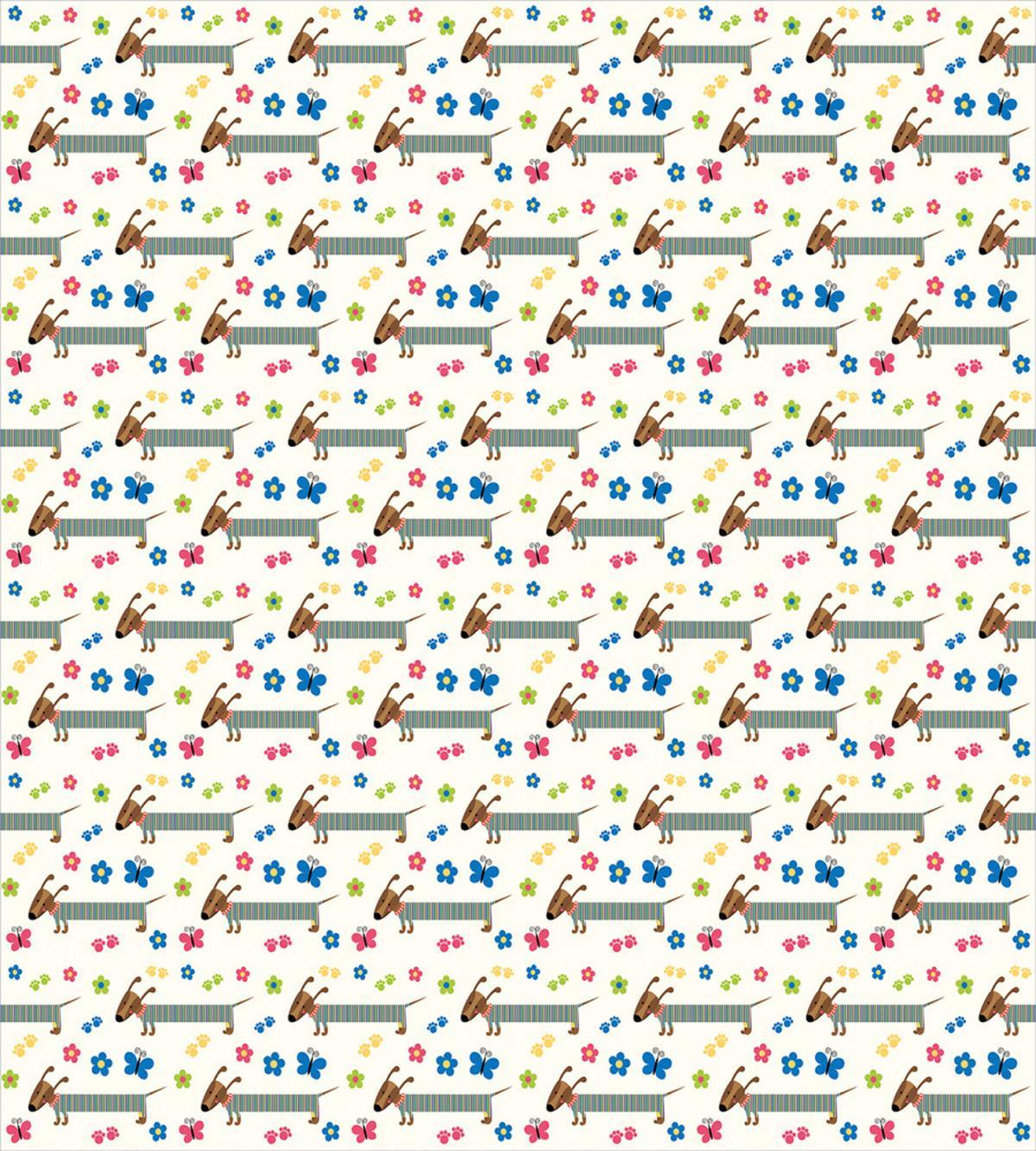 Wiener Dog Cartoon — Pattern