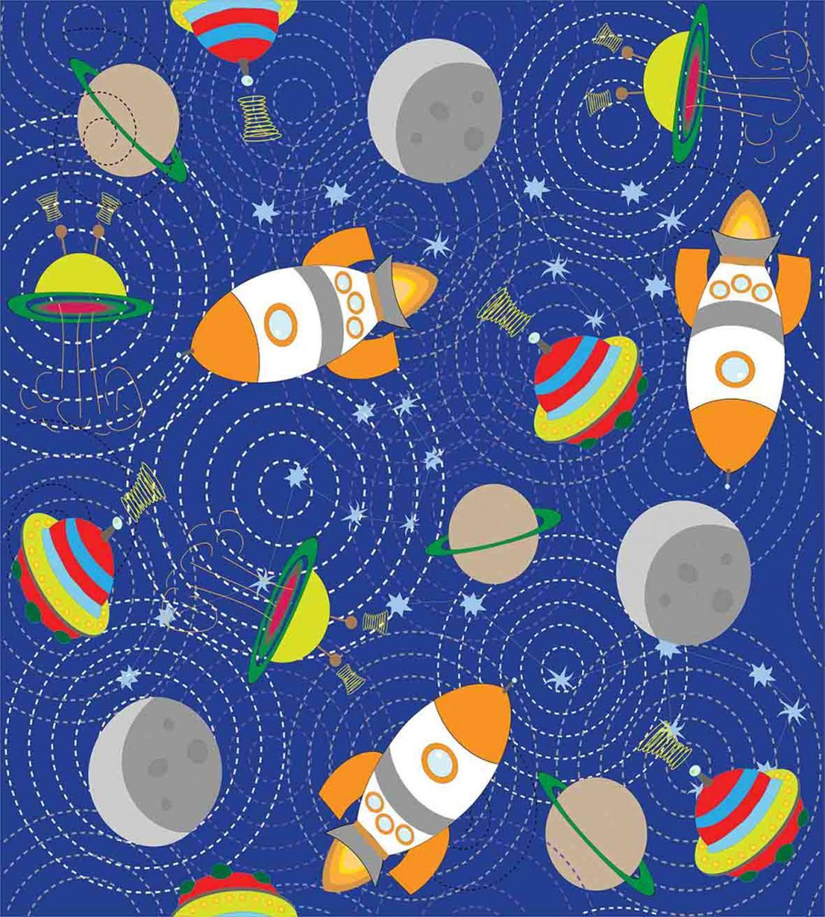 Outer Space Moon UFO — Pattern