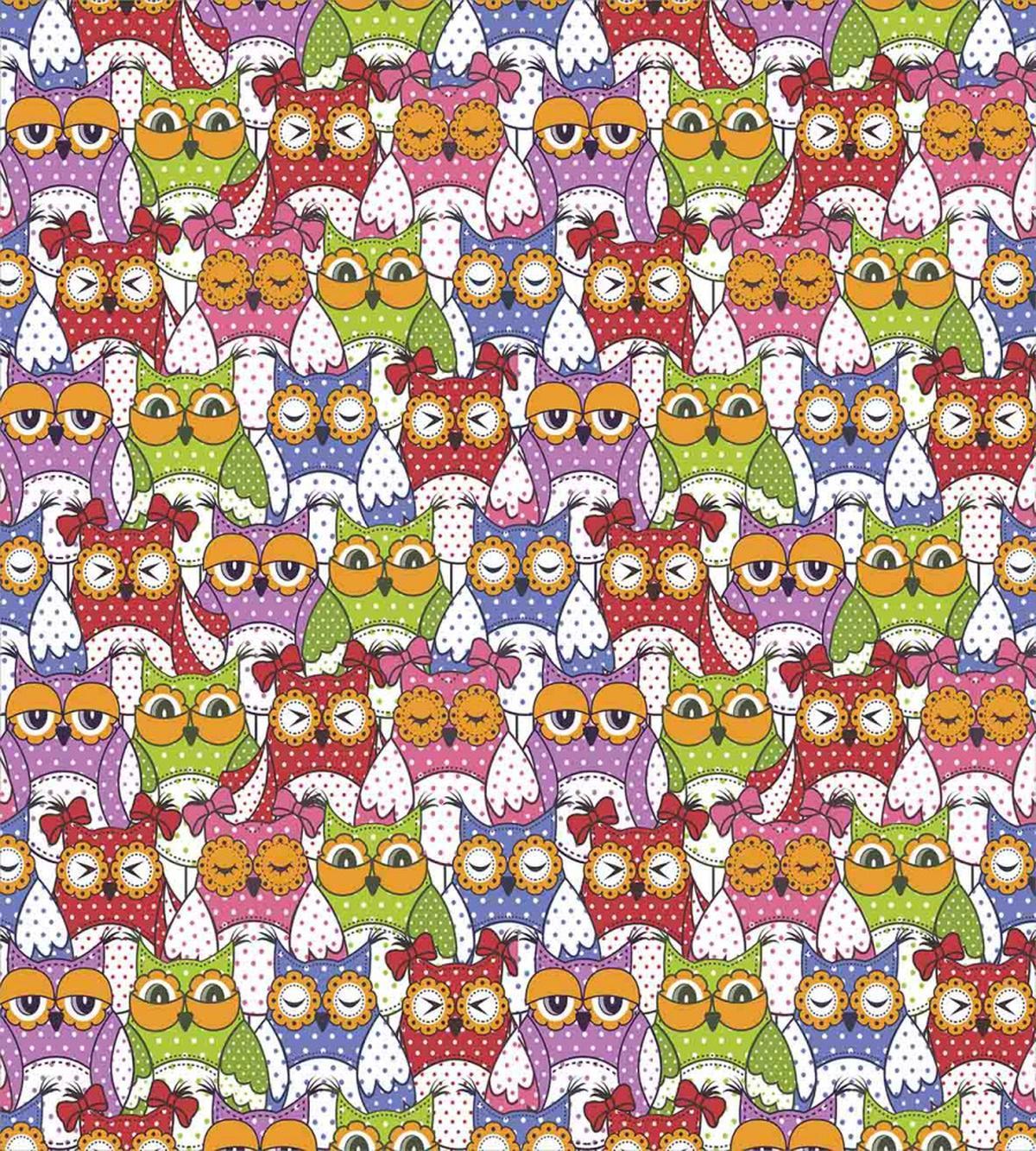 Ornate Owl Polka Dots — Pattern