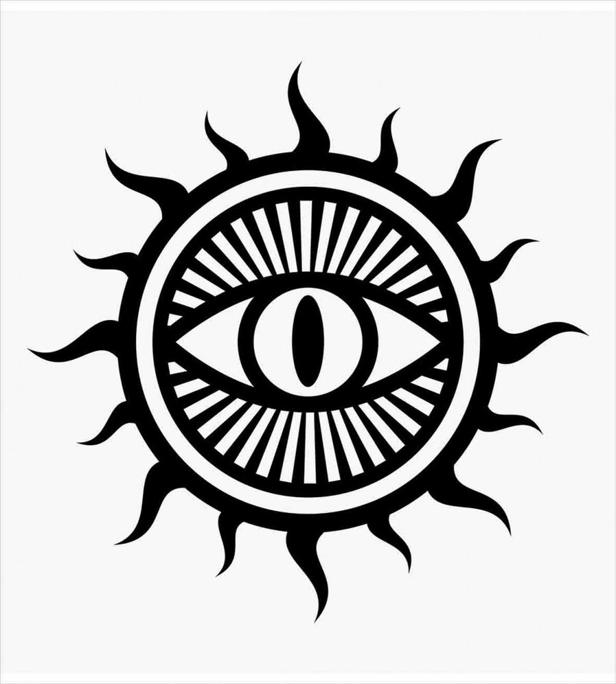Occult Eye in Sun — Pattern