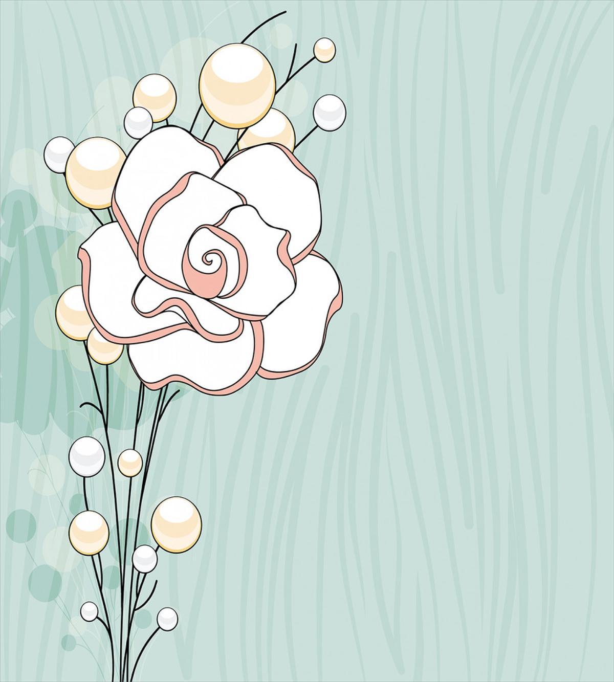 Romantic Rose Pearls — Pattern