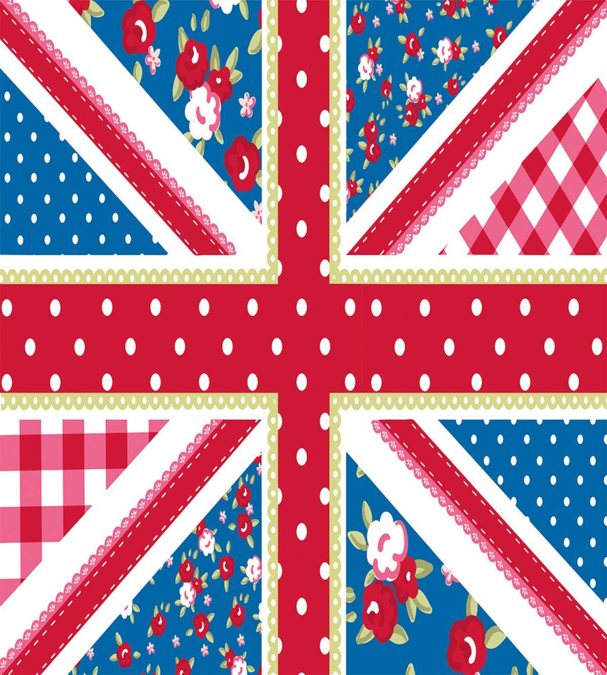 British Flag Floral — Pattern