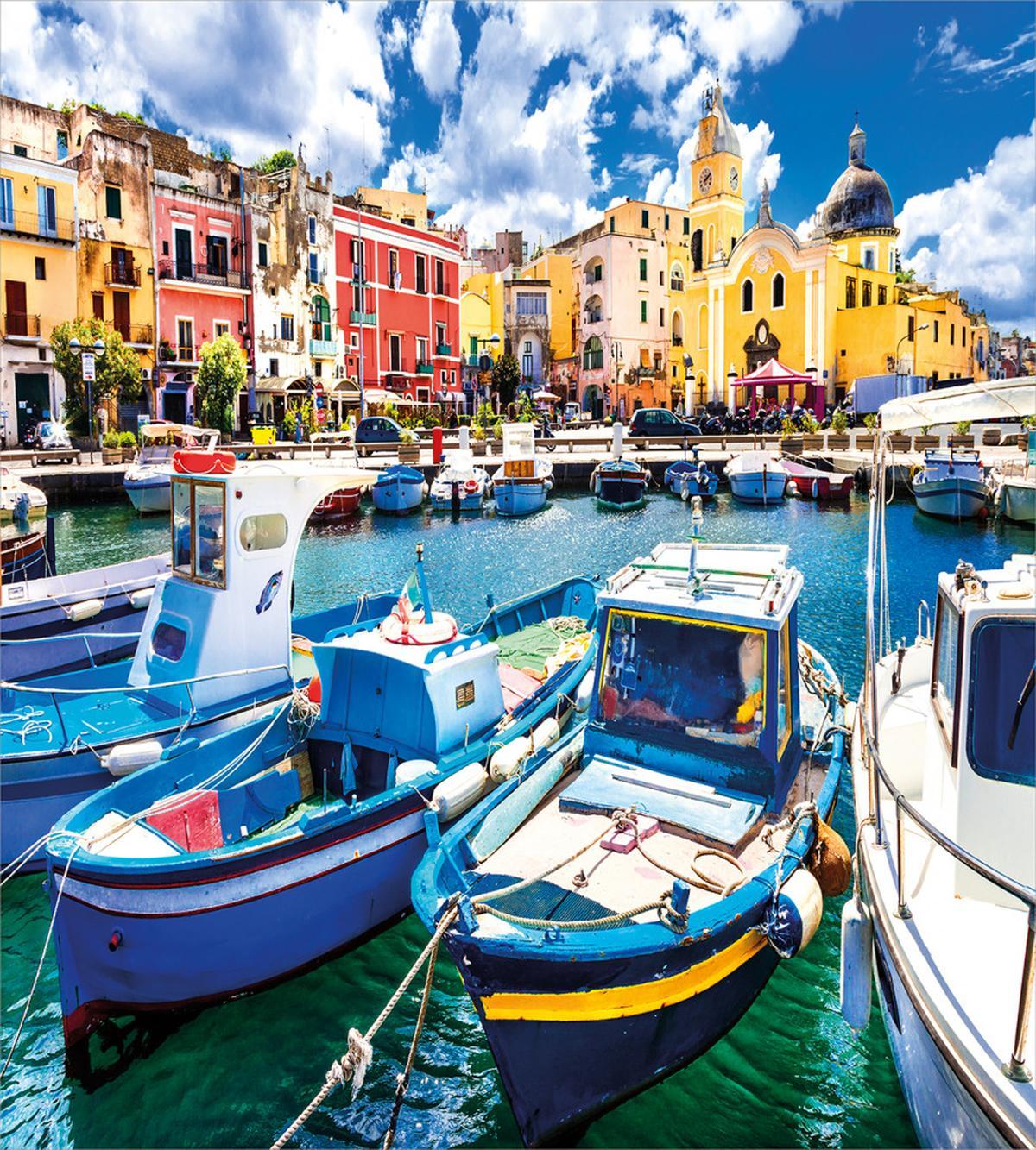Colorful Procida Island — Pattern