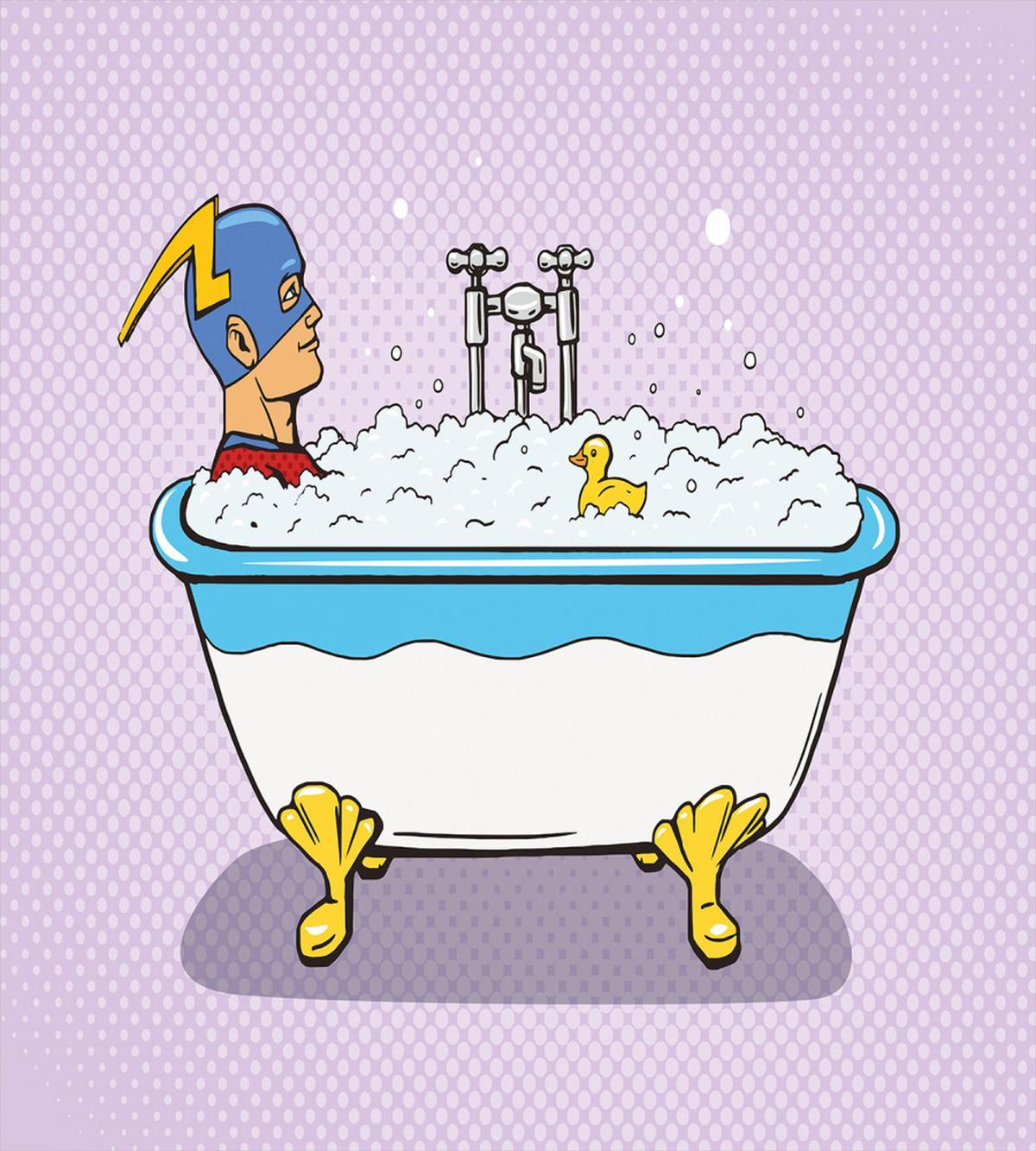 Superhero Bubble Bath — Pattern