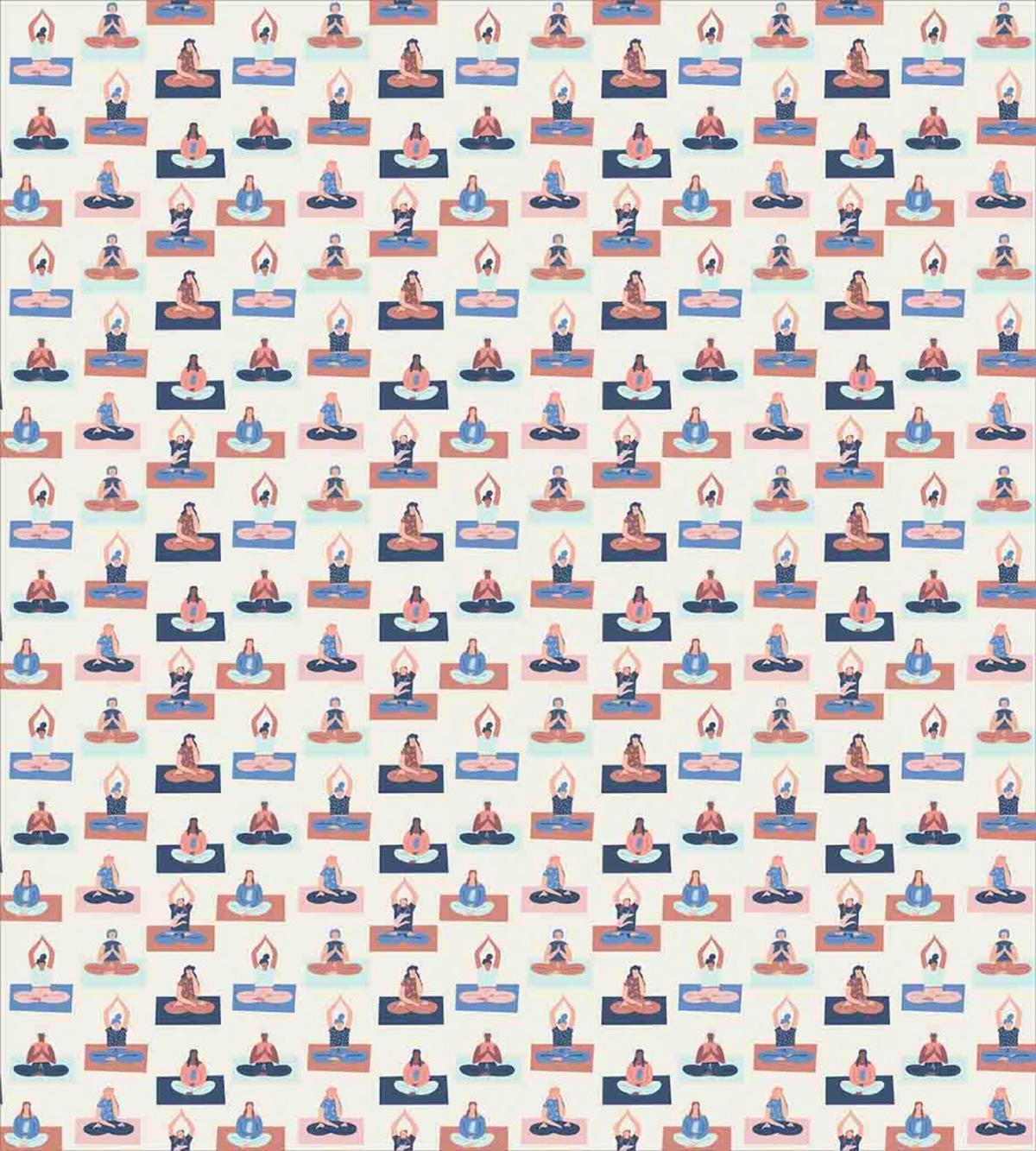 Stretching Relaxing Meditating — Pattern