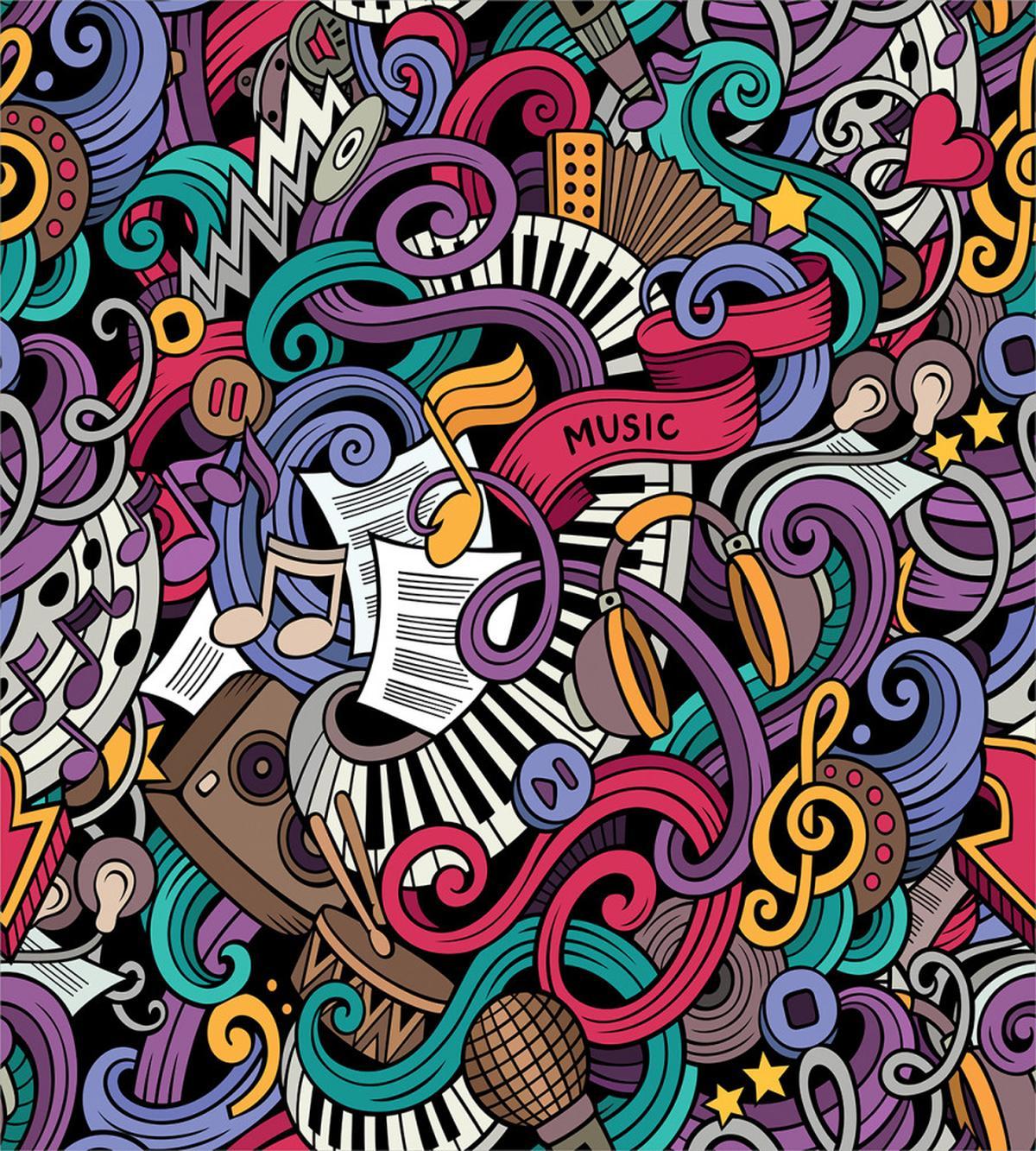 Music Theme Instruments — Pattern