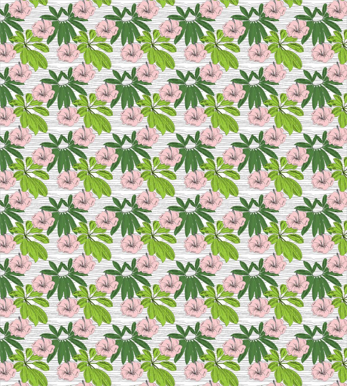 Hibiscus Flora Hand Drawn — Pattern