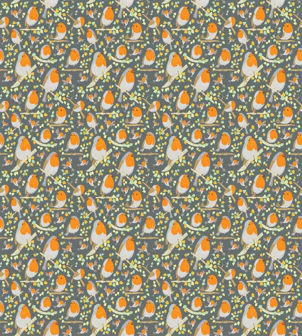 Nursery Style Robin Cartoon — Pattern