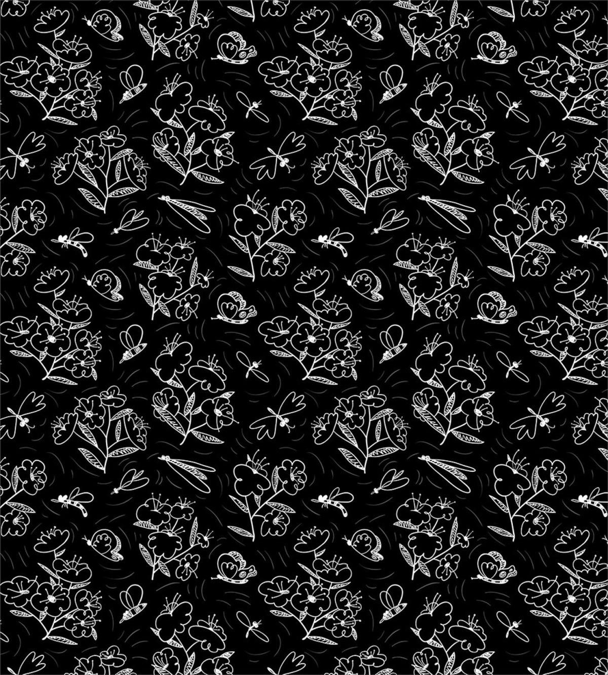 Hand Drawn Insects Garden — Pattern