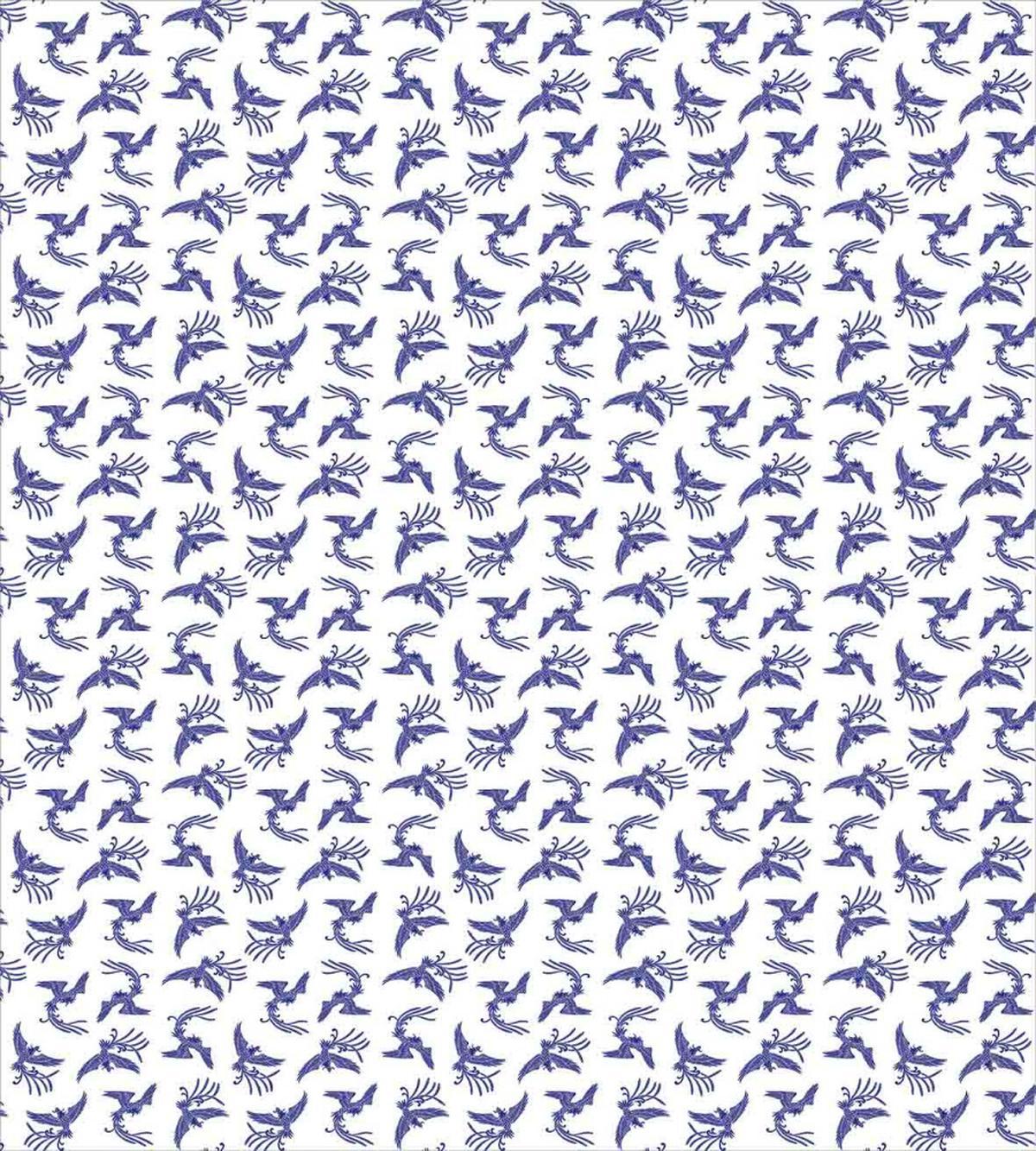Blue Rebirth Motif — Pattern