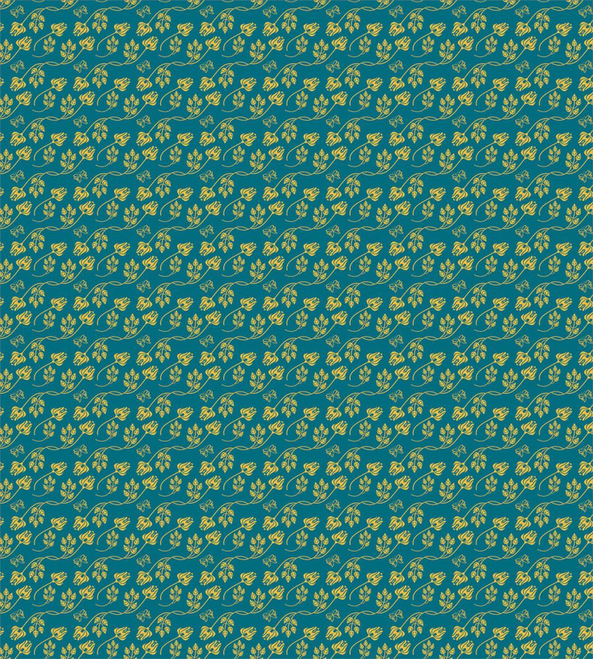 Oriental Tulip Flower Damask — Pattern