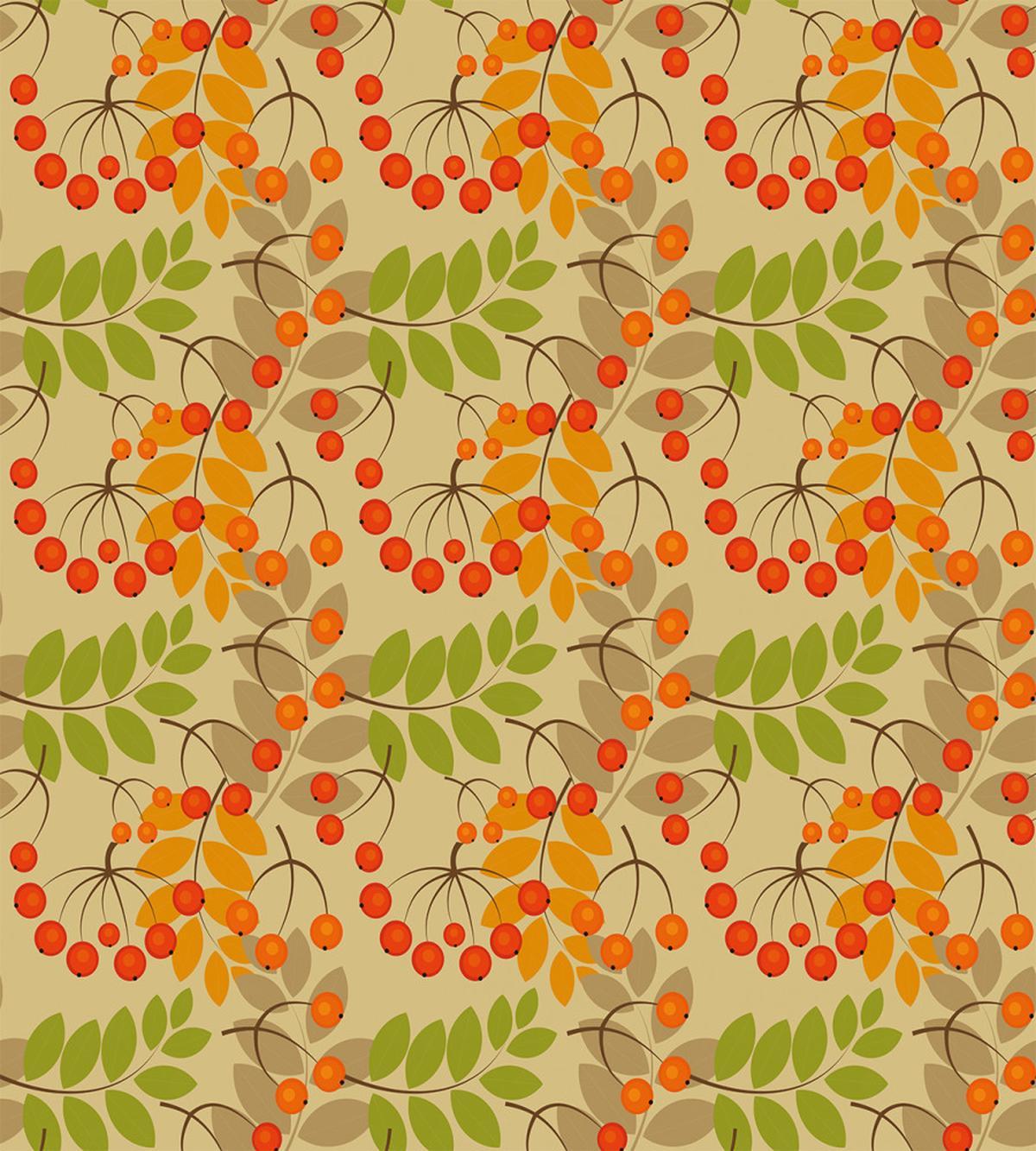 Warm Colors Autumn Season — Pattern