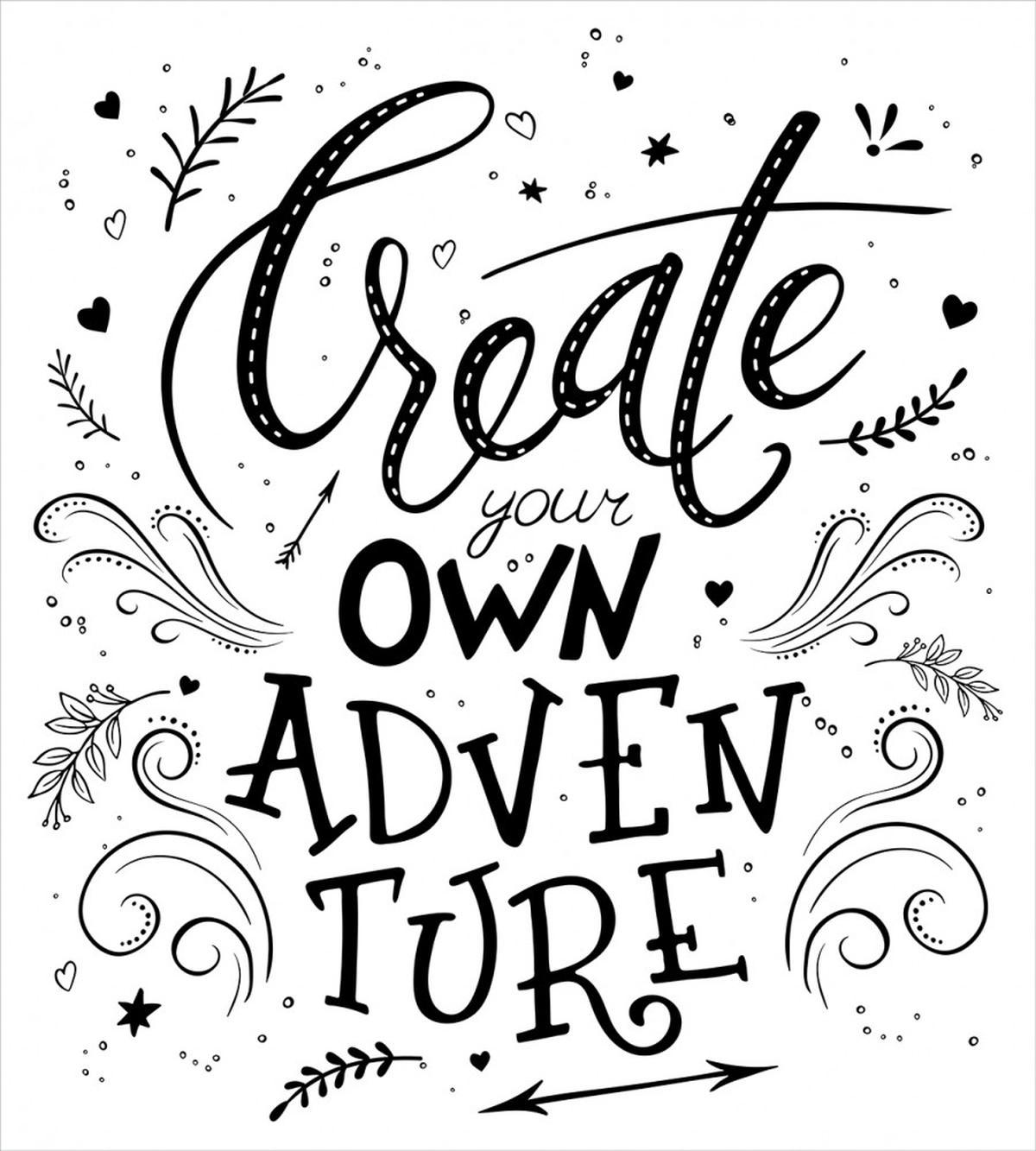 Words Journey Love — Pattern