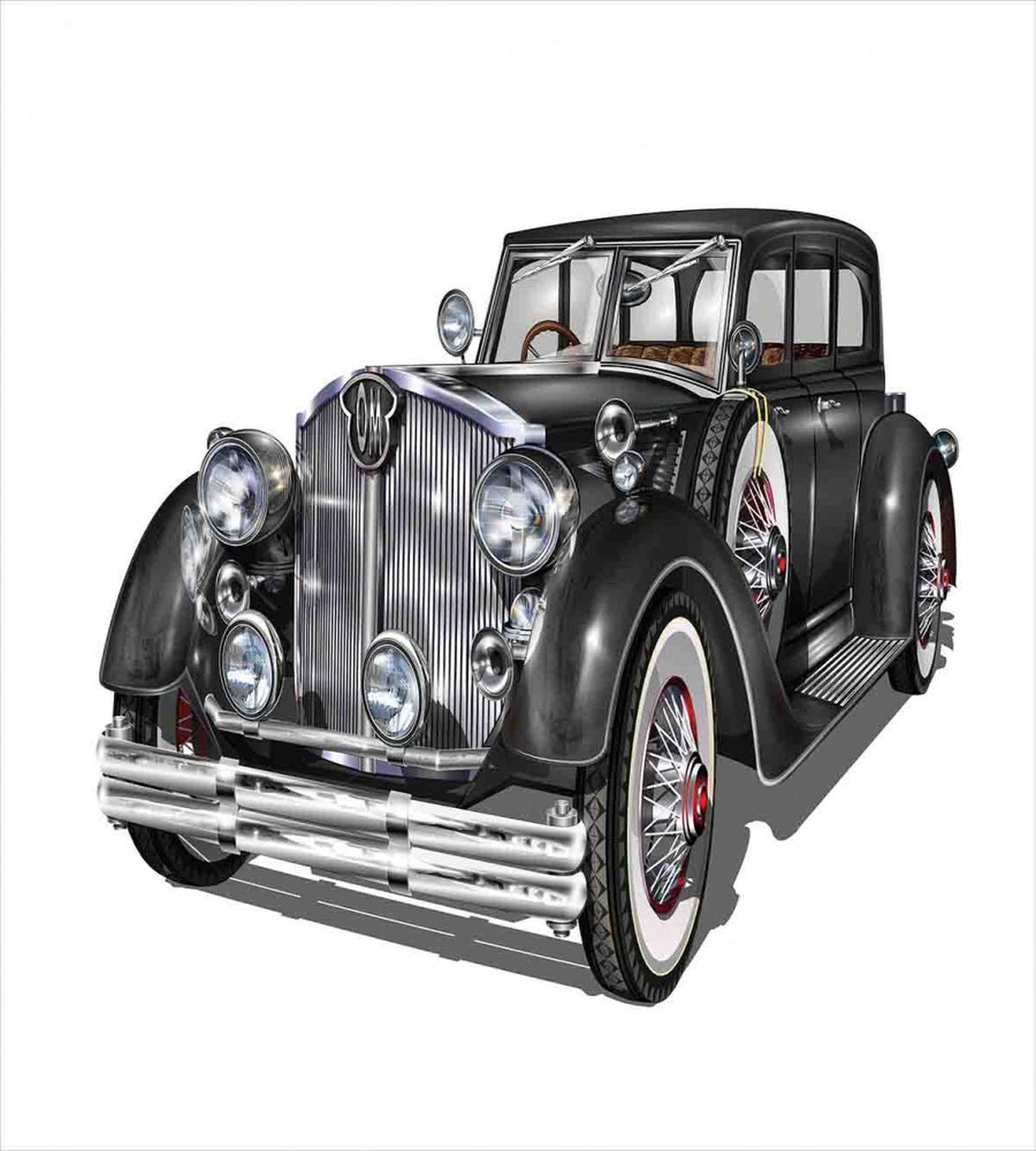 Realistic Classic Car — Pattern