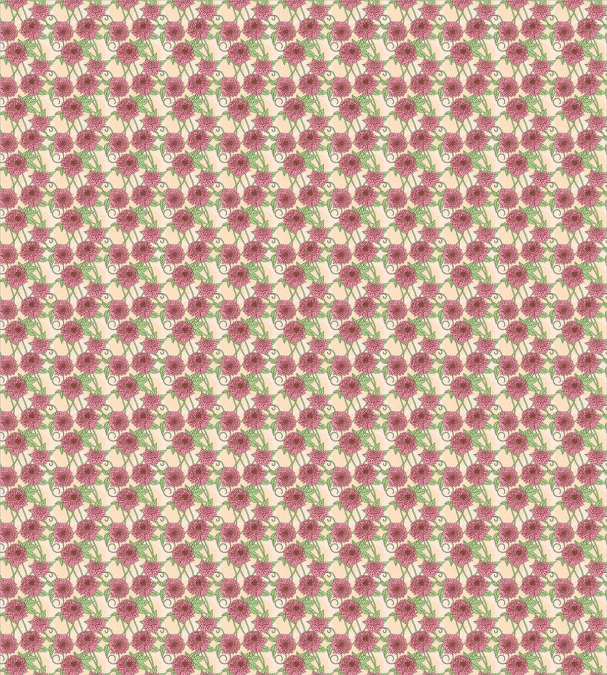 Peonies and Leaves — Pattern