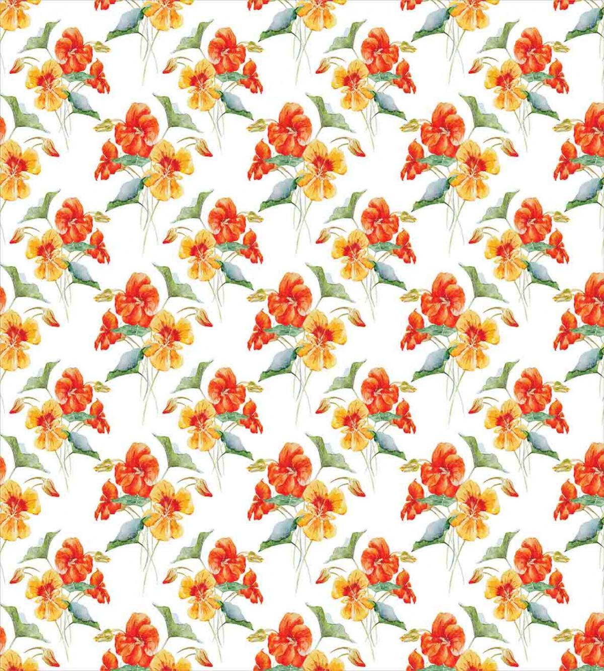 Nasturtium Flowers — Pattern