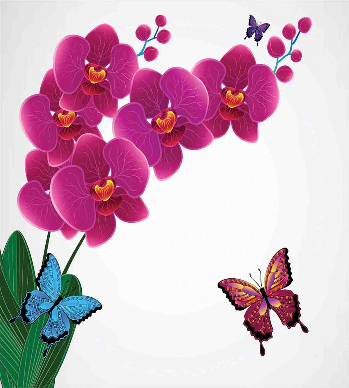 Pink Bouquet Butterflies — Pattern